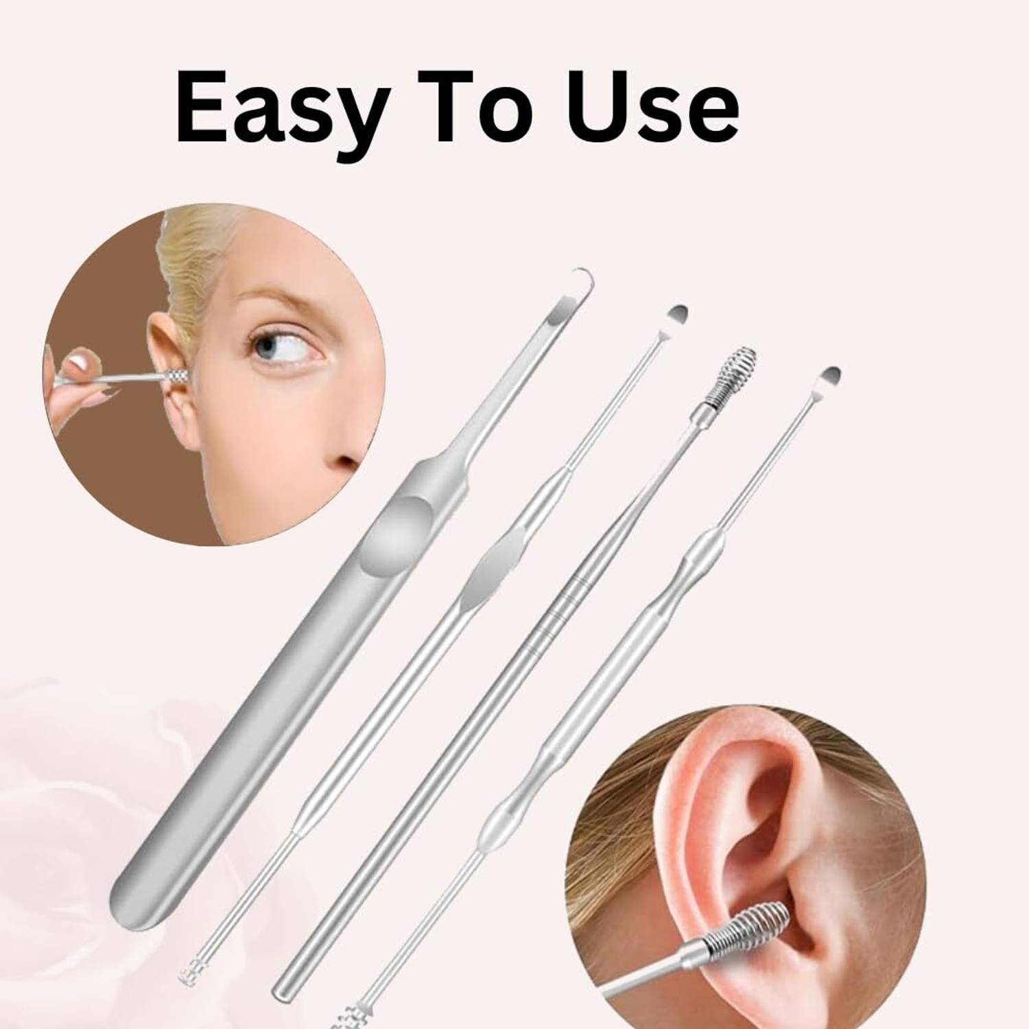 Easymart Ear Wax Cleaner Kit with Spring Curette - Image 3