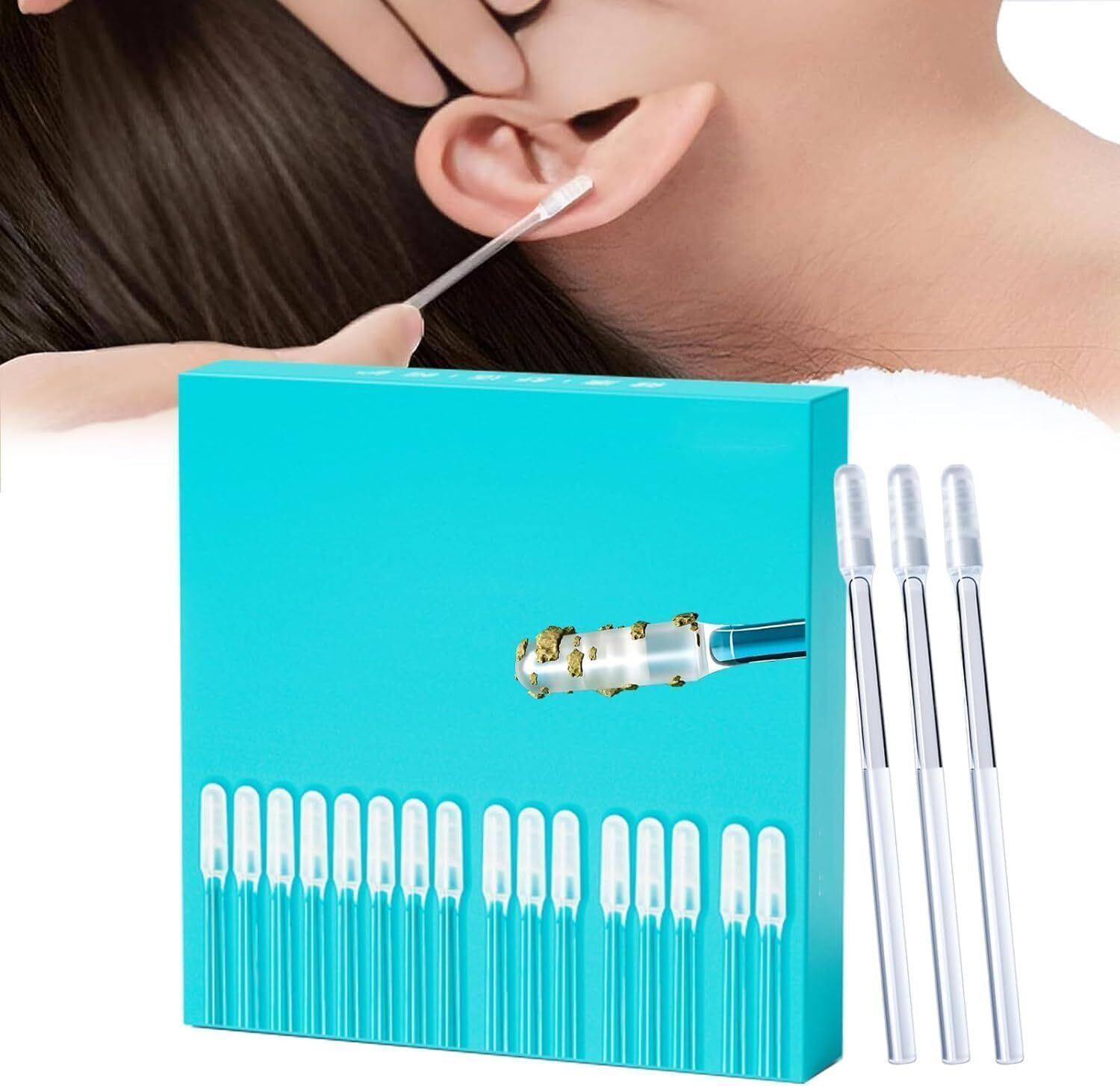 Image of Spelcin Reusable Sticky Ear Wax Cleaner Stick Set