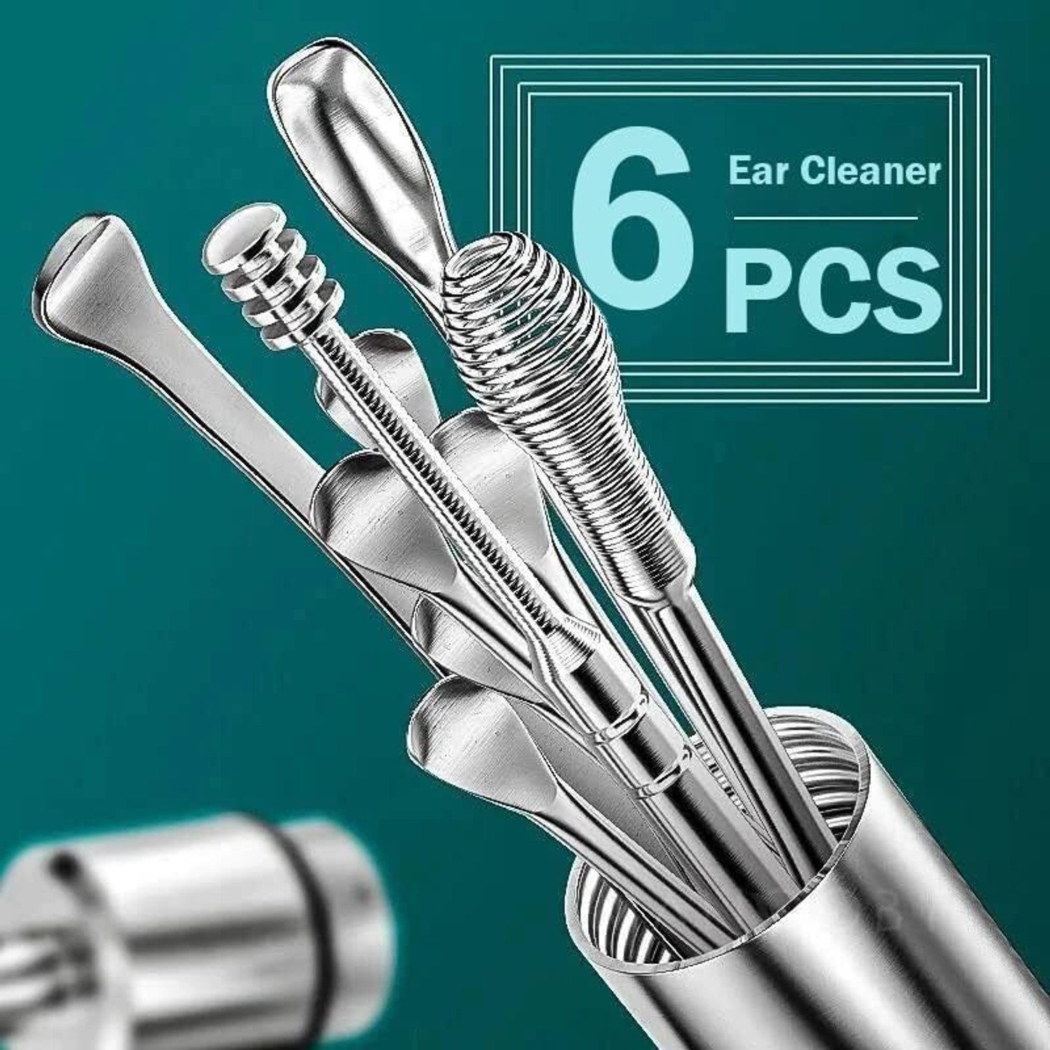 Image of NIGRIFIX New Ear Wax Cleaner Set, Ear Wax Remover Stainless Steel Tool Kit