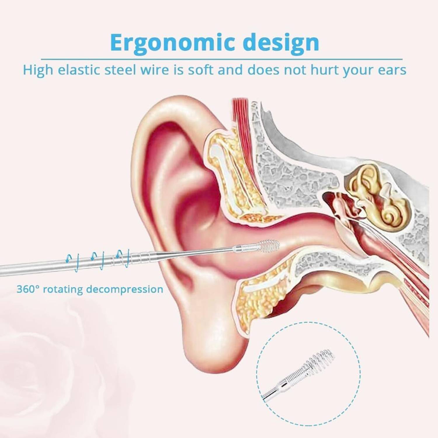 Easymart Ear Wax Cleaner Kit with Spring Curette - Image 4