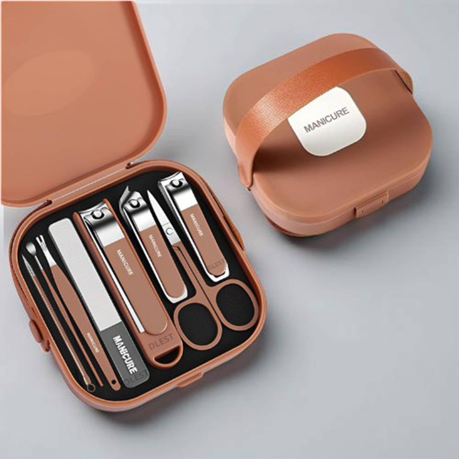 AshmakamMart Men’s Grooming Kit with 8-in-1 Nail Clippers and Stainless Steel Tools