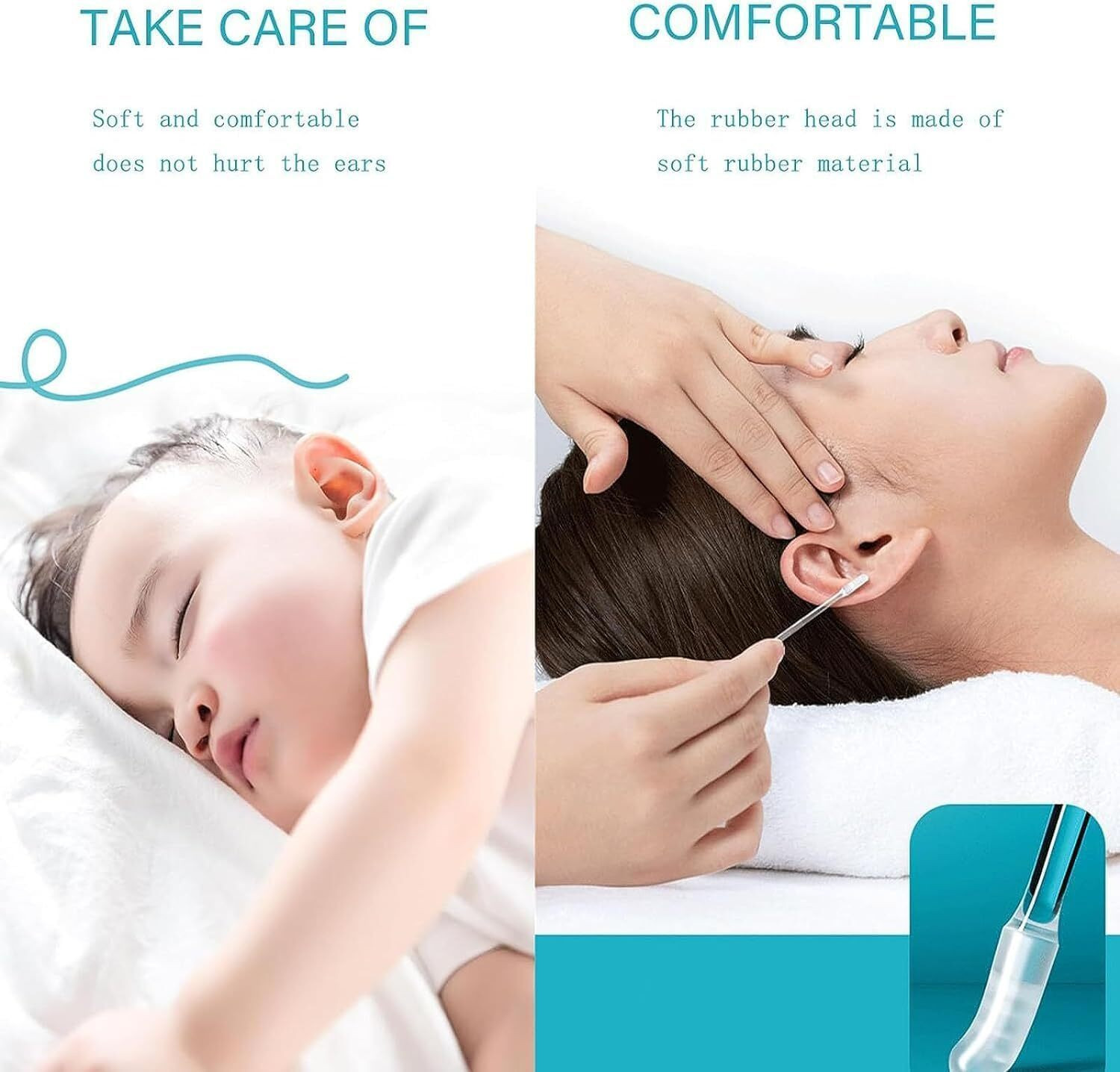 Image of Spelcin Reusable Sticky Ear Wax Cleaner Stick Set