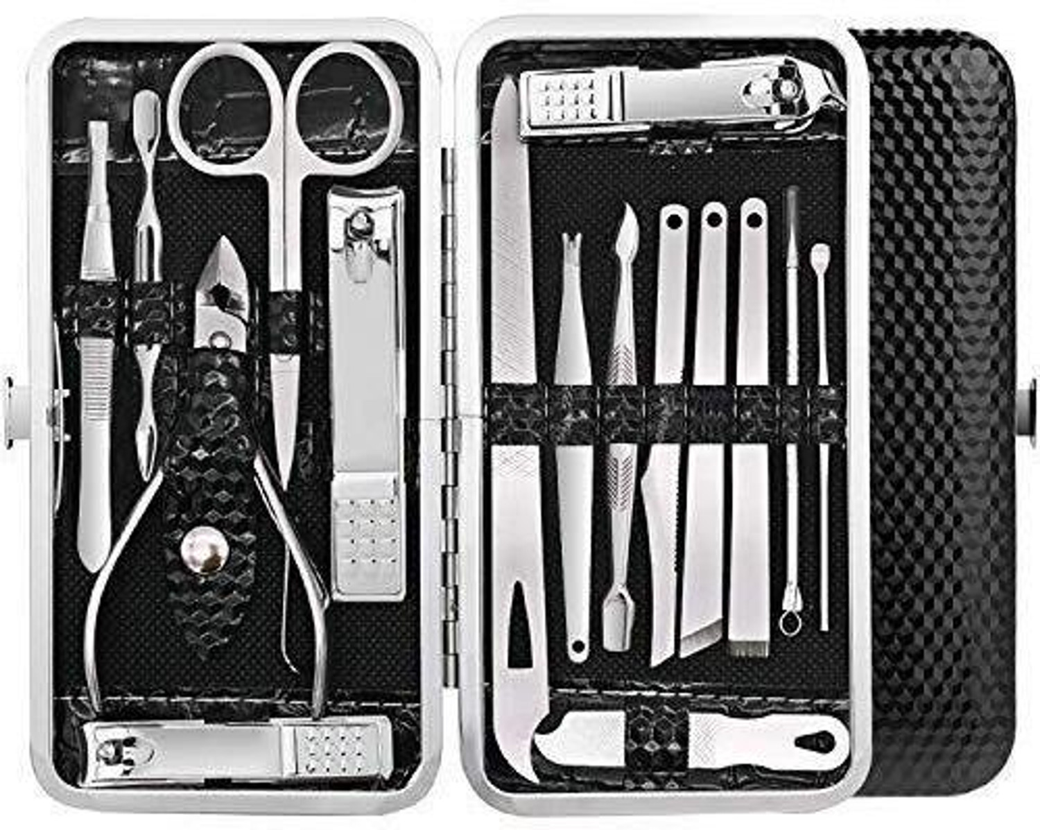 Image of NIGRIFIX Professional Manicure Set Pedicure Tools Stainless Steel Foot Care Foot File