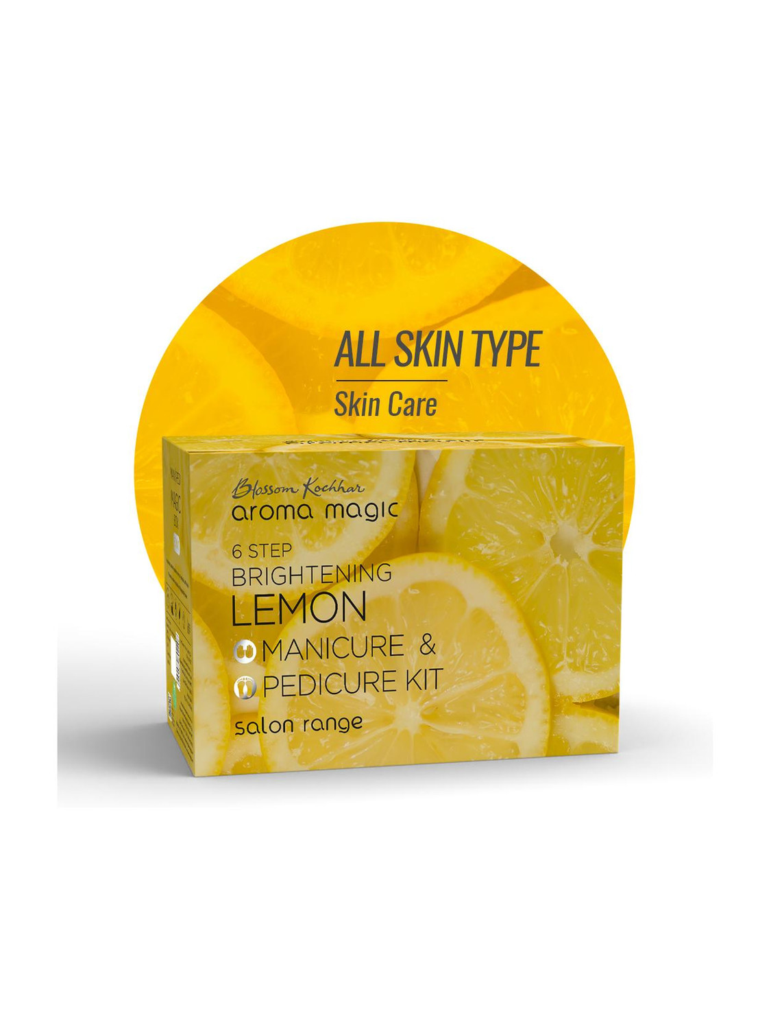 Image of Aroma Magic Lemon Brightening Pedicure & Manicure Kit 6 in 1