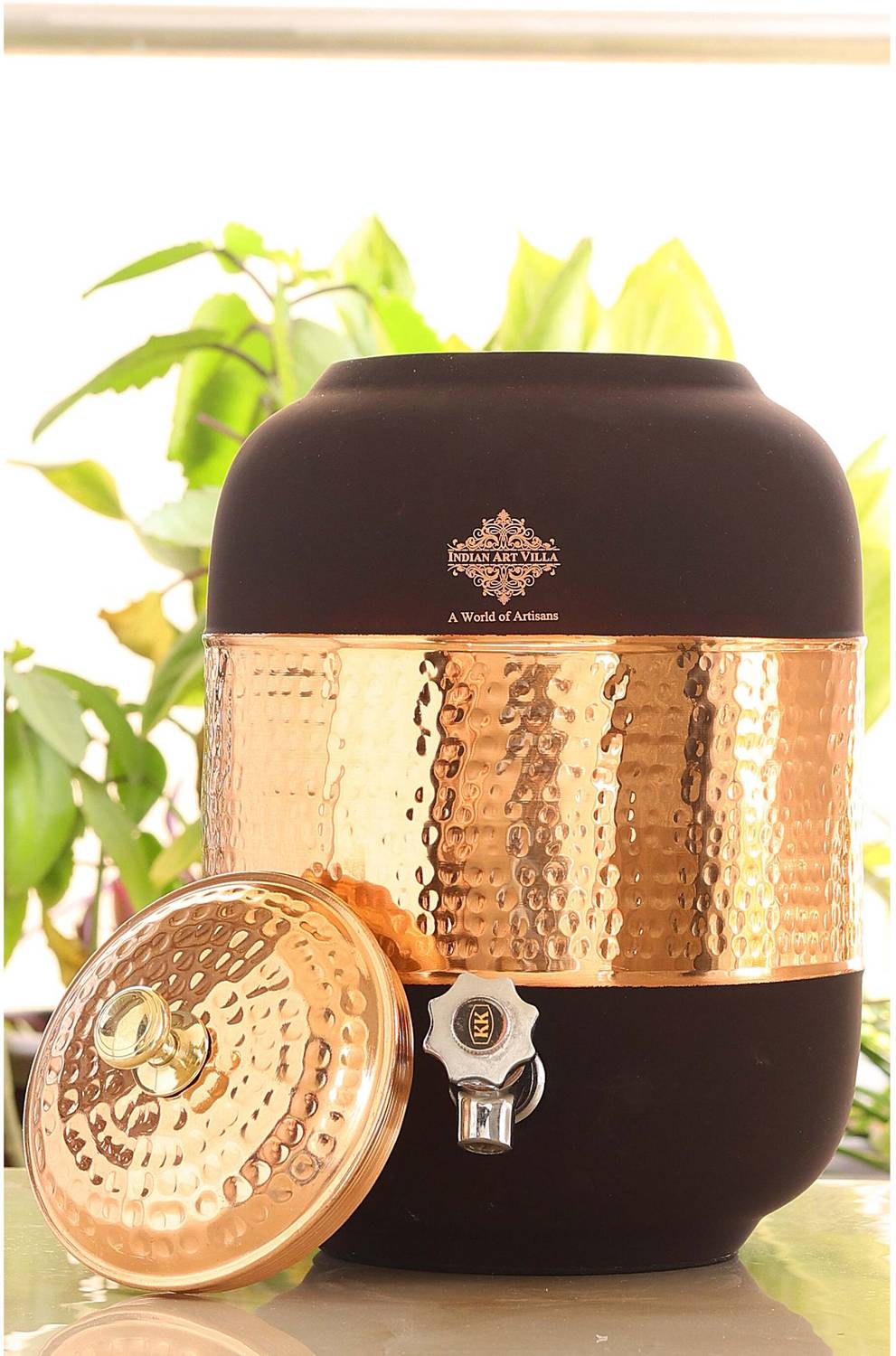 INDIAN ART VILLA 5000 L Copper Water Jug - Image 4