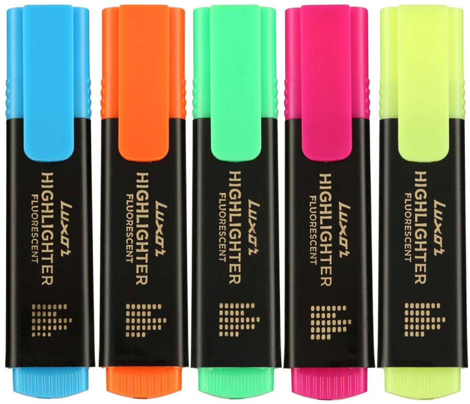LUXOR Chisel Tip Fluorescent Highlighter