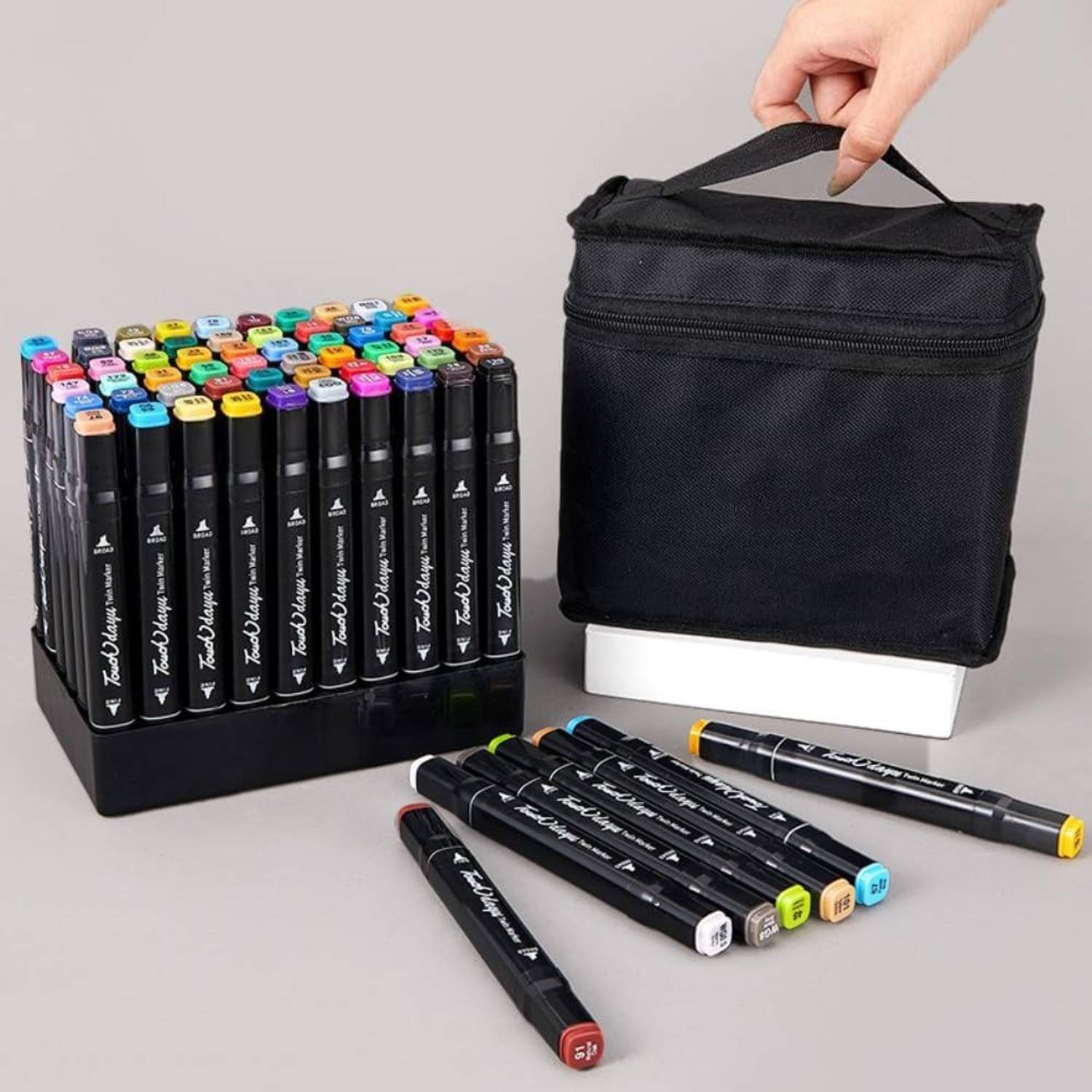Trendegic 60 Colors Alcohol Based Dual Tip Markers - Image 4