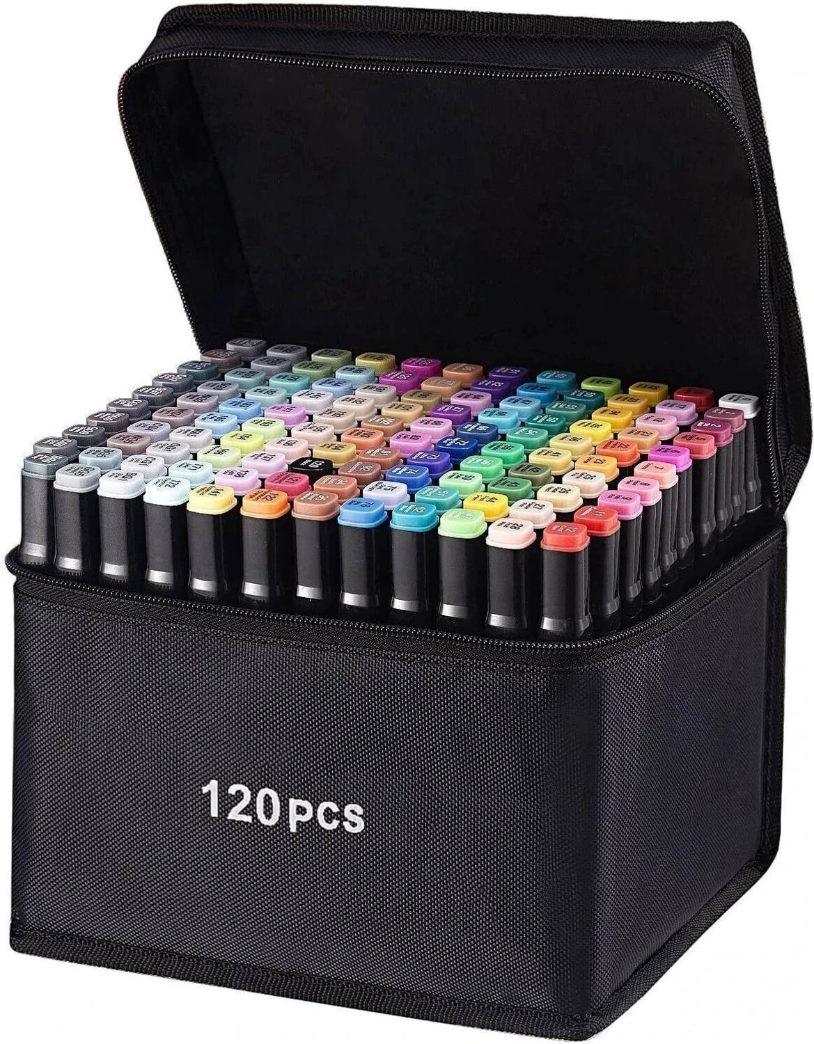 Trendegic Alcohol Based Dual Head Marker Pen with Pouch