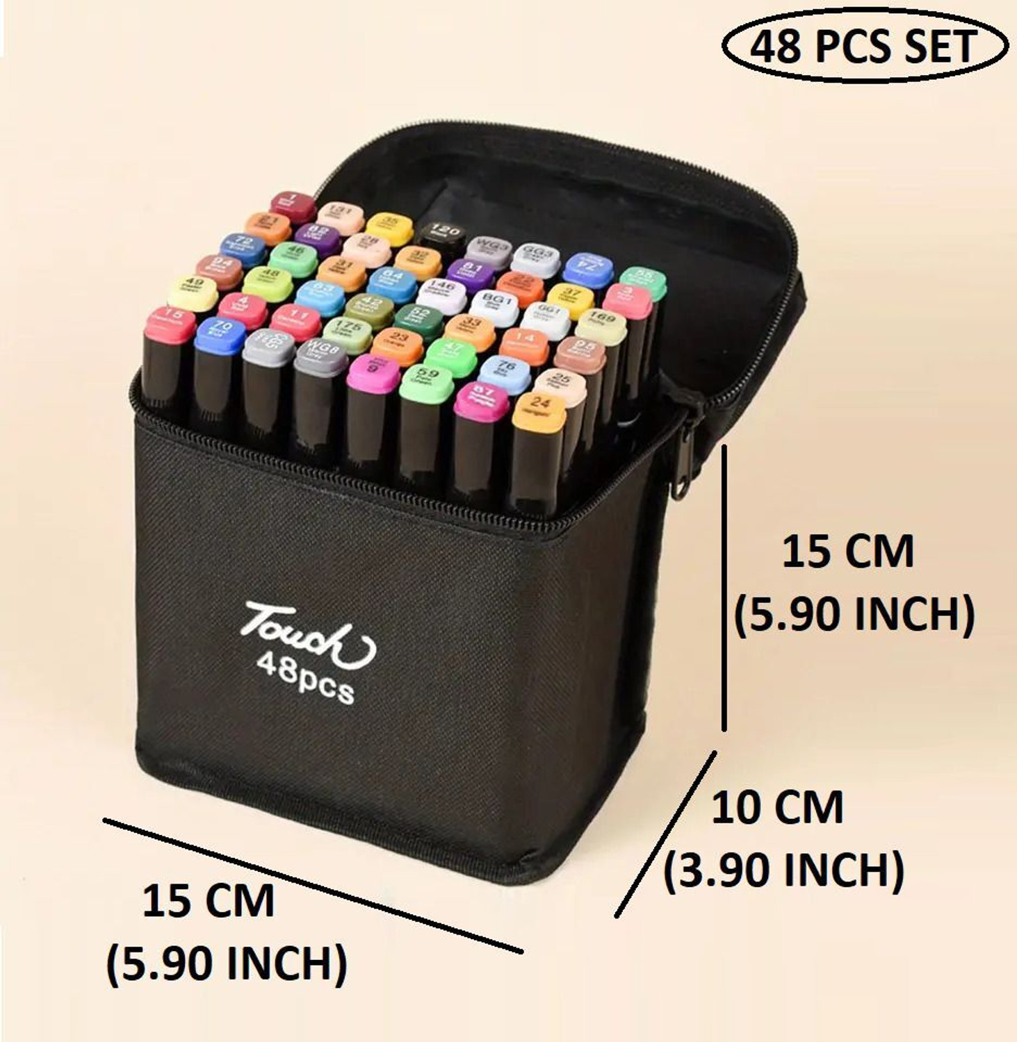 Image of Mamkom Marker 48 color art marker pen set for drawing Double Tipped Alcohol Dual Marker Nib Sketch Pens