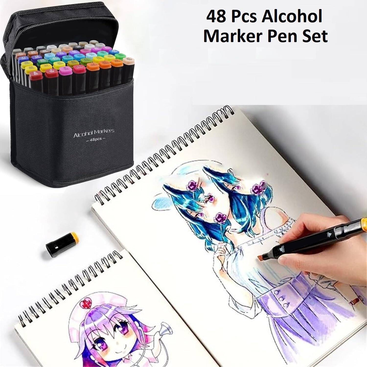 ARTHEHE 262 Kleuren Markers Pennen Set, Permanente Art Marker Pennen voor Kinderen en Volwassenen, Dubbele Getipte Grafische Marker Pen voor Manga/ Anime/Fun doodling/Comic/Illustraties