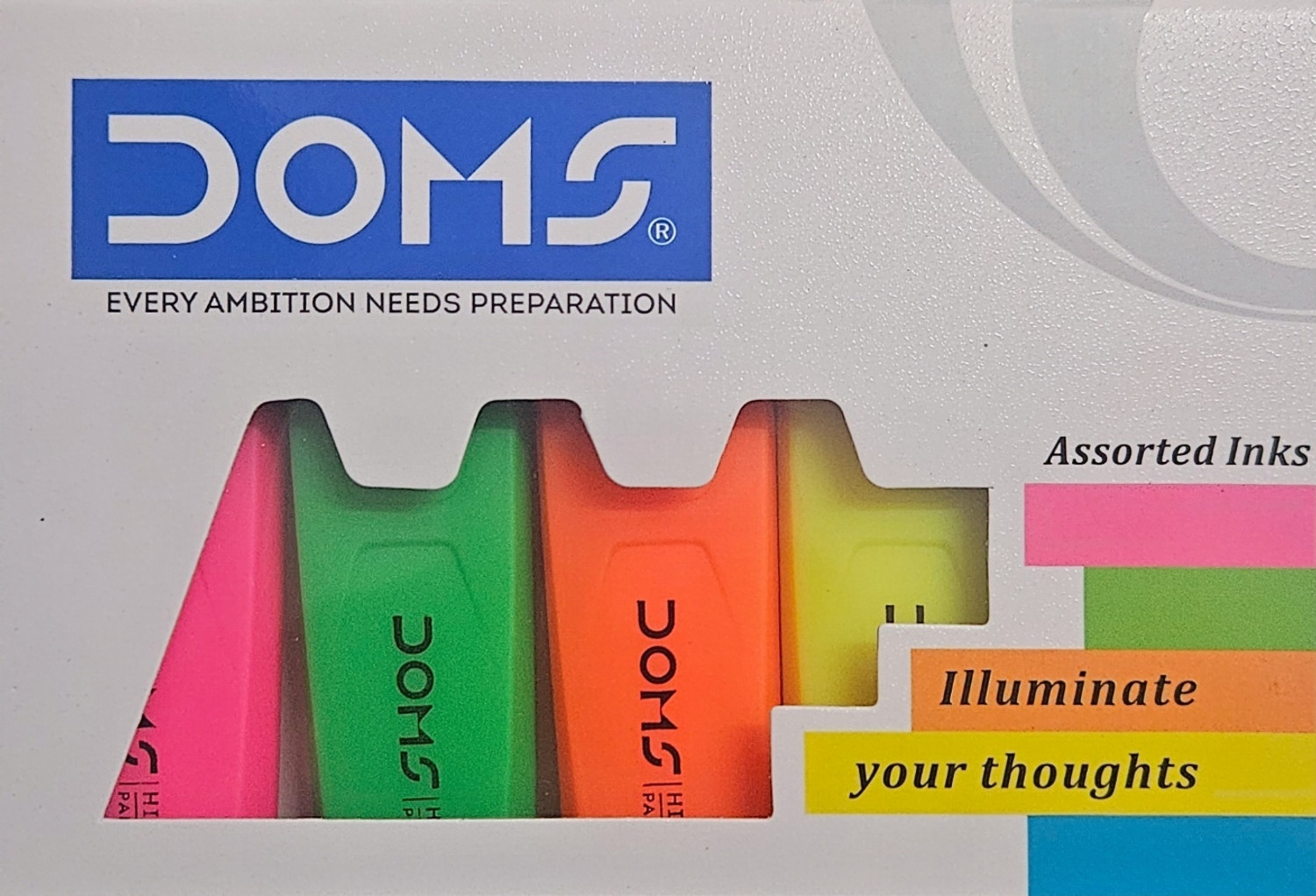 Image of DOMS HIGHLIGHTER | NEON COLOURS |BOX PACK|