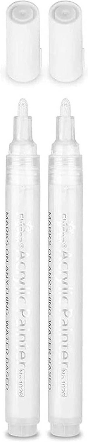 Adoere Acrylic Marker White Acrylic Paint Marker Pens Color Medium Point Tip Art Marker