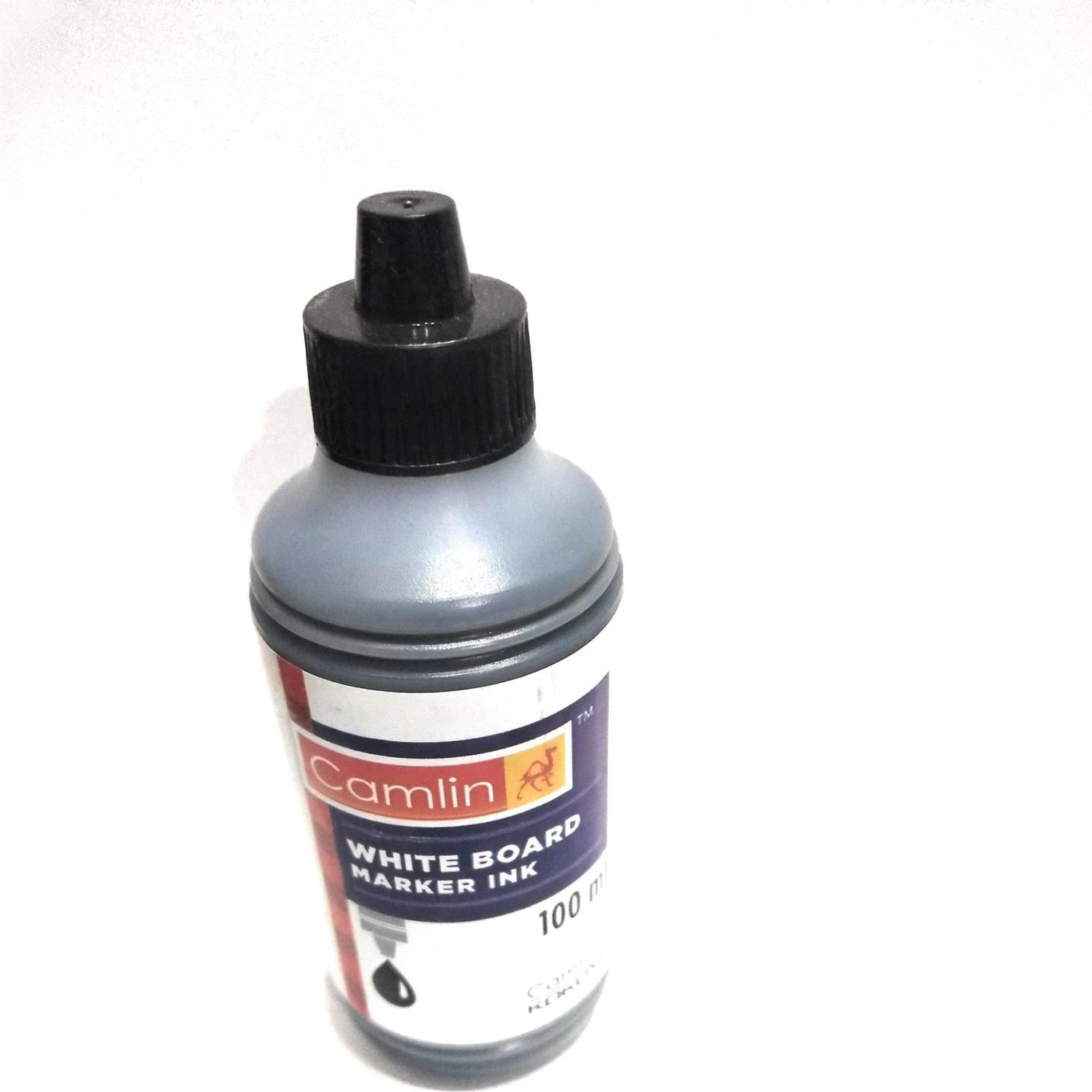 Image of Camlin White Board Marker ink black Pack of 1 100 ml Marker Refill (Black)
