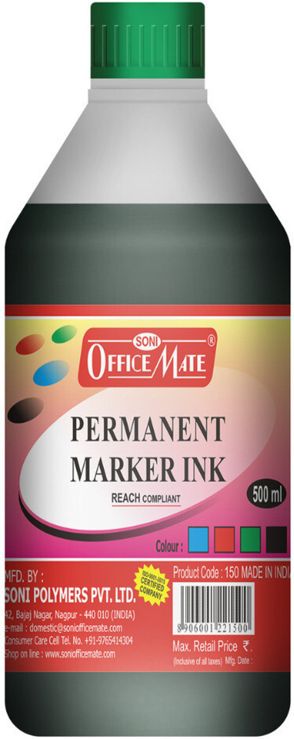 Image of Soni Officemate Permanent Marker Ink 500 ml Marker Refill