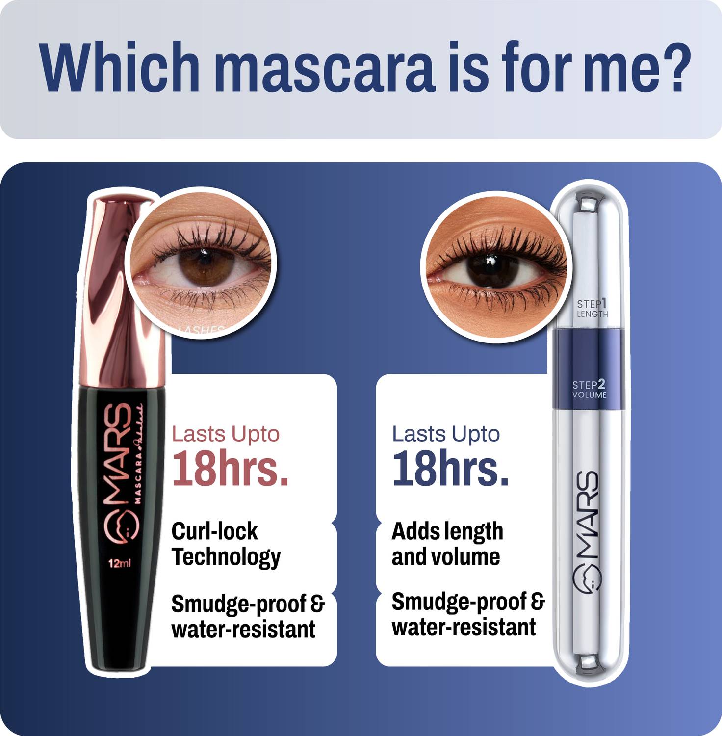 MARS 2in1 Volumizing and Lengthening Mascara 15 ml - Image 5