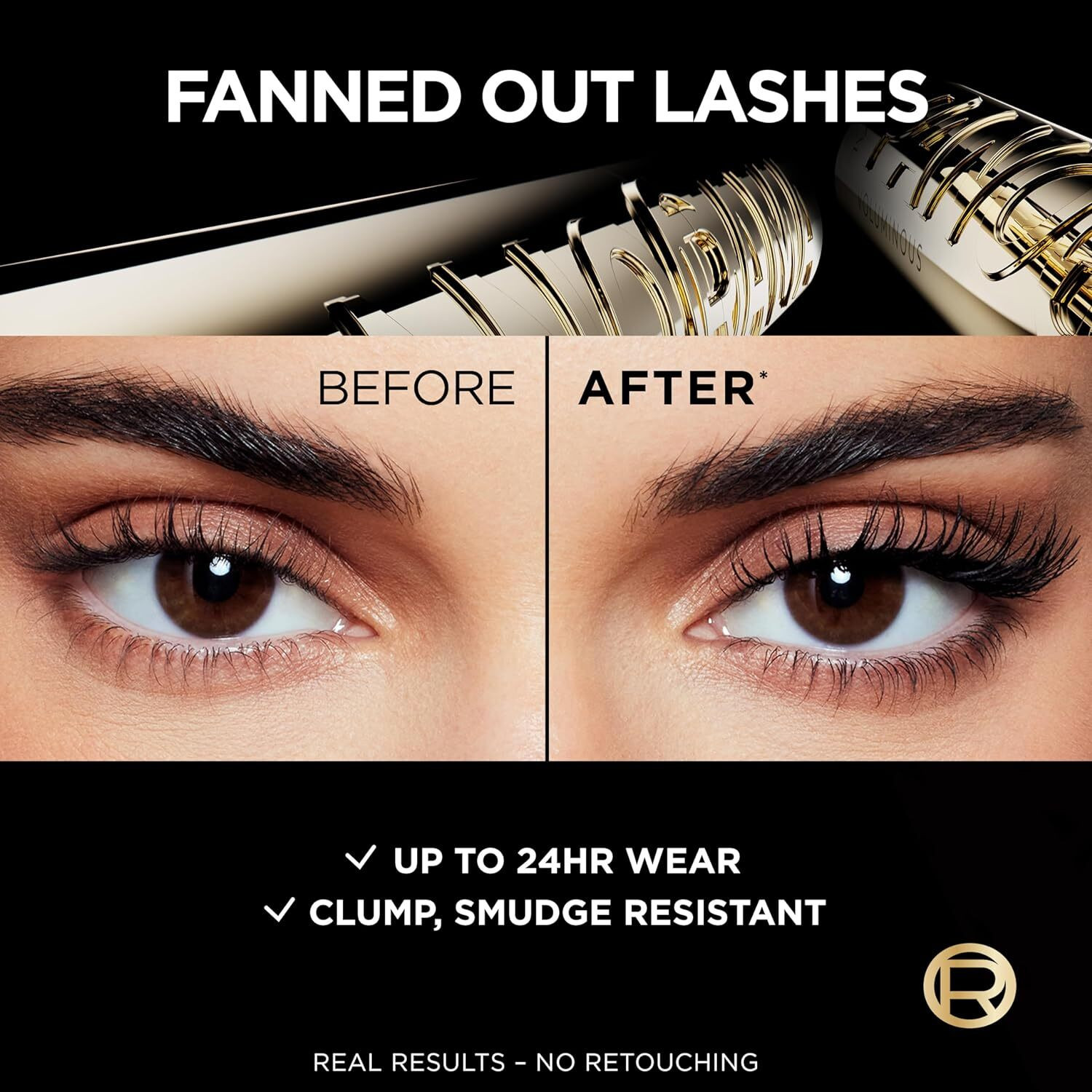 Image of L'Oreal Paris Voluminous Panorama Waterproof Mascara Volumizing, Clump Free, Smudge free 9.9 ml (Black)