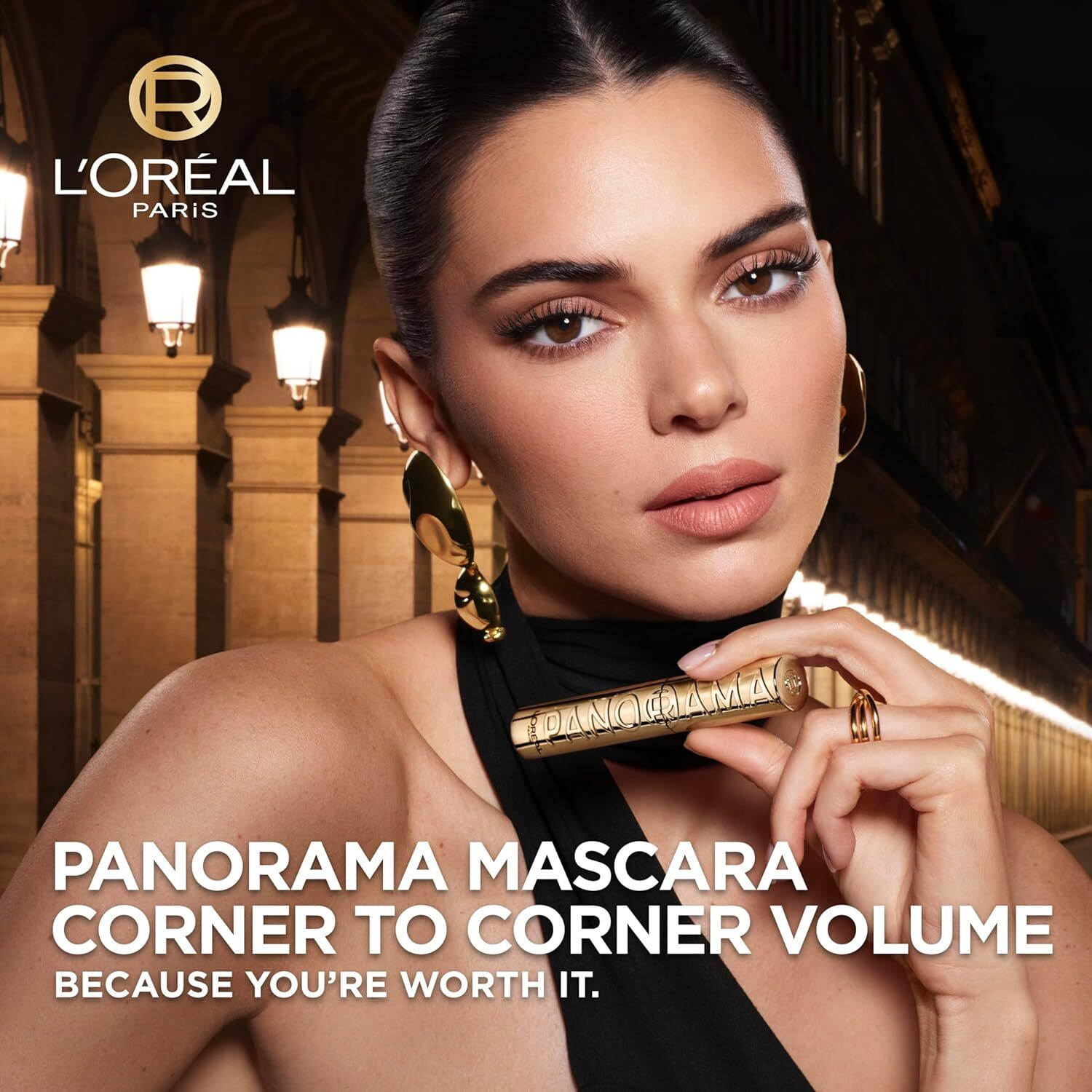 Image of L'Oreal Paris Voluminous Panorama Waterproof Mascara Volumizing, Clump Free, Smudge free 9.9 ml (Black)