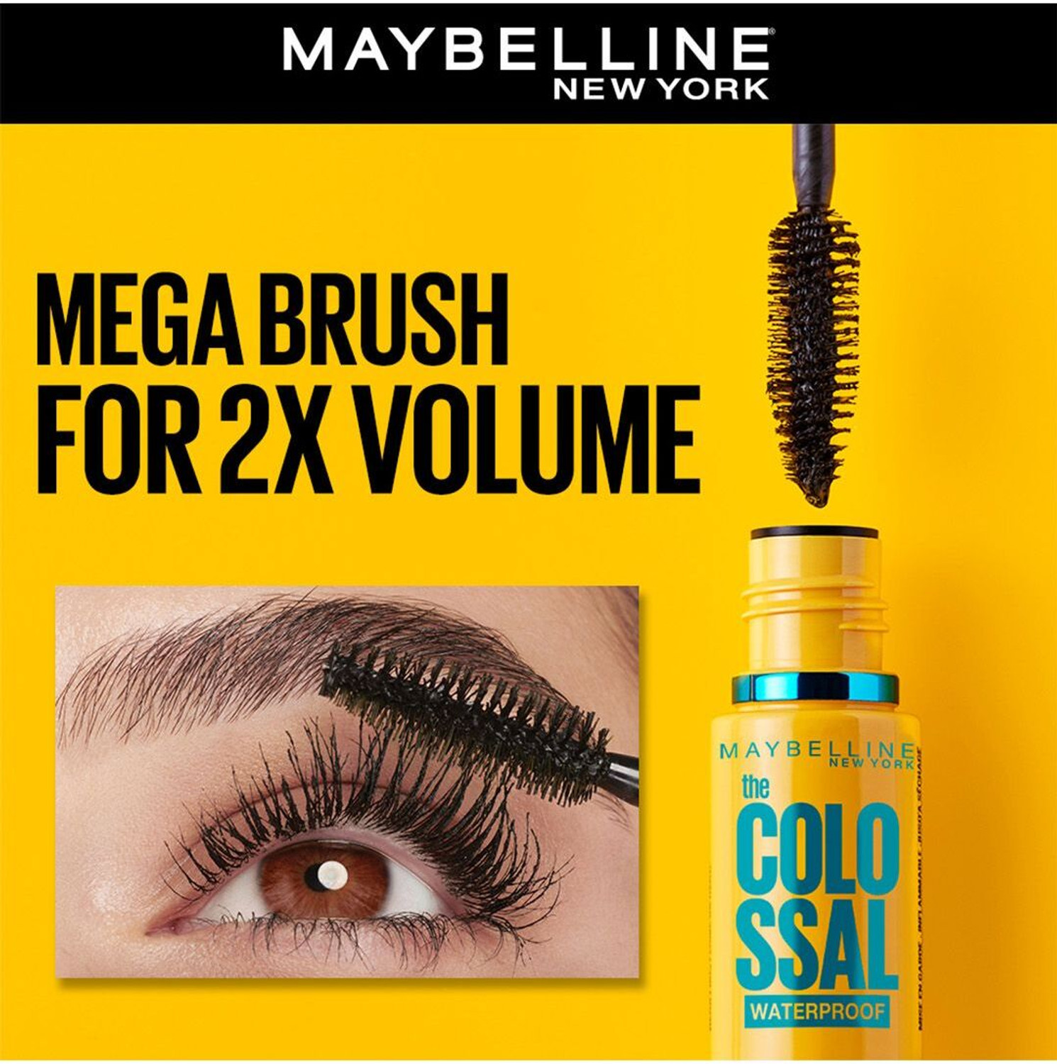 Image of MAYBELLINE NEW YORK Volume Express Colossal Masacara, Waterproof 10 ml