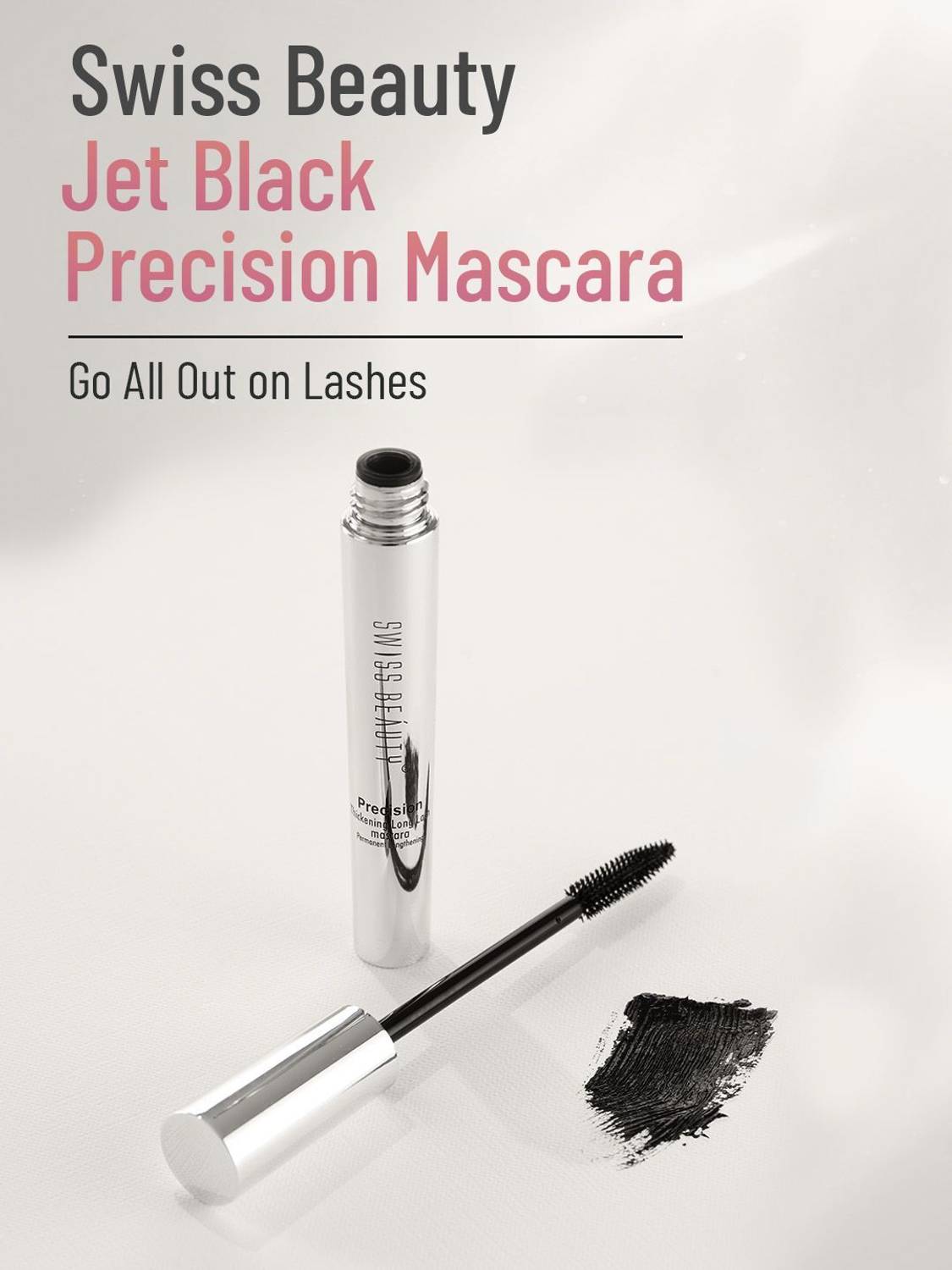 SWISS BEAUTY Waterproof Volume Mascara 8.5 ml - Image 2