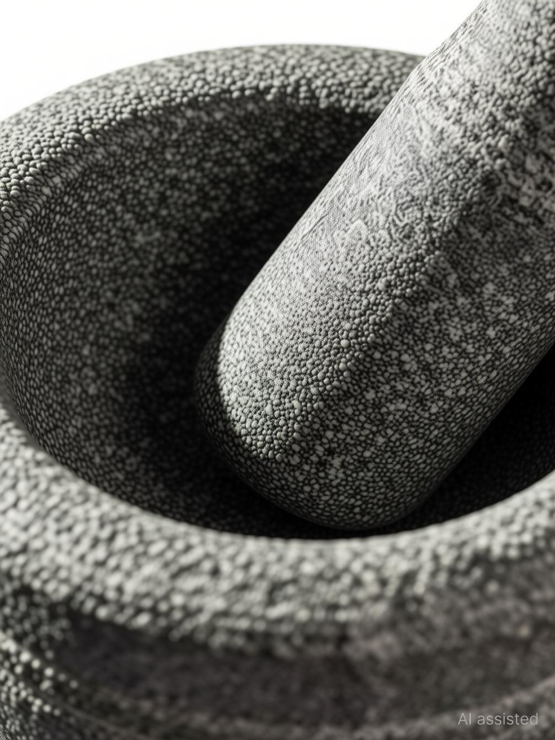 Image of Cruzun inchIdikallu Stone for Spices Okhli Khalbatta Spice Grinder Stoneware Masher