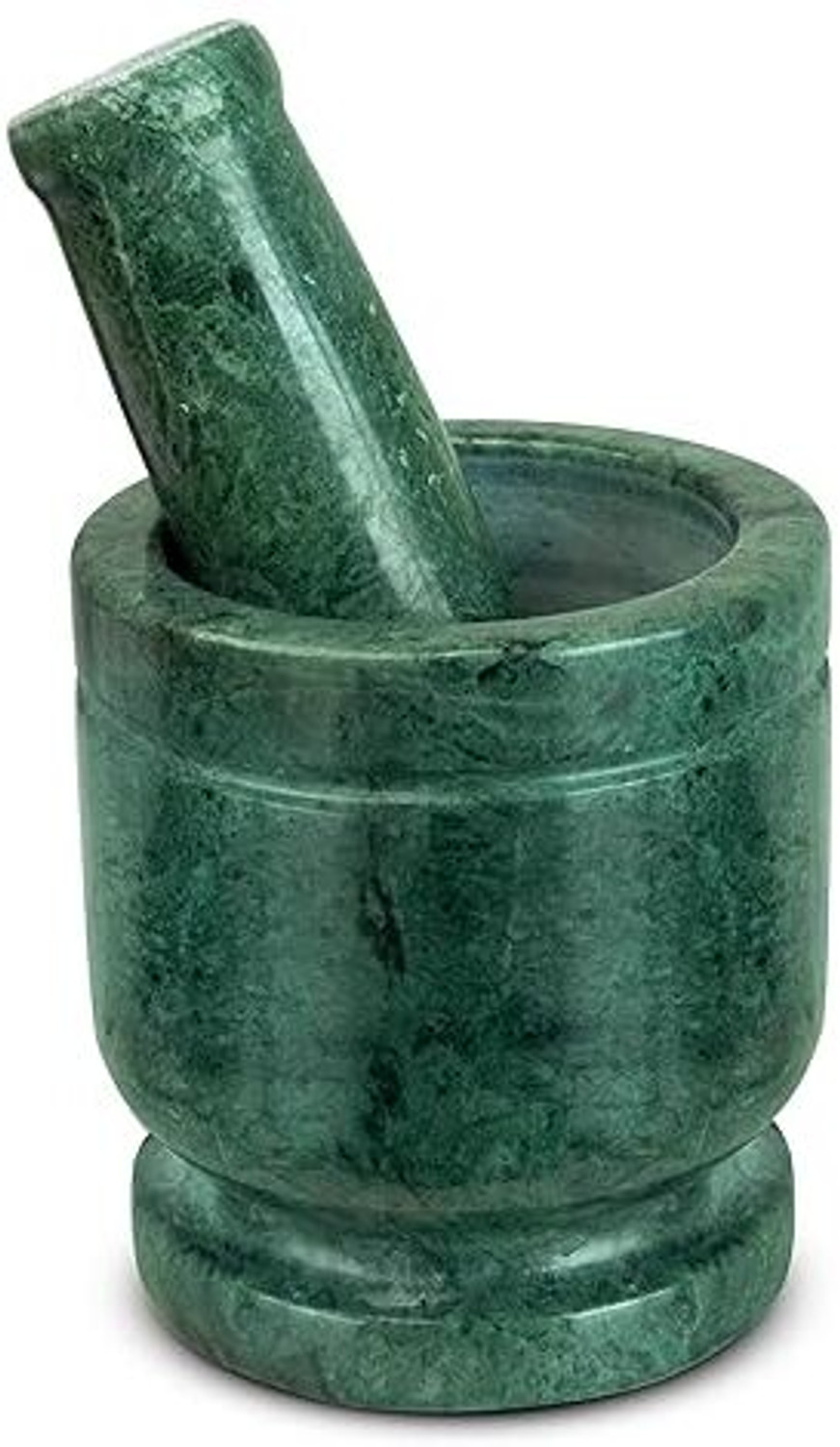 Image of Sartaaj Green marble mortar and pestle set 4 Inch, Khalbatta okhli stone Marble Masher