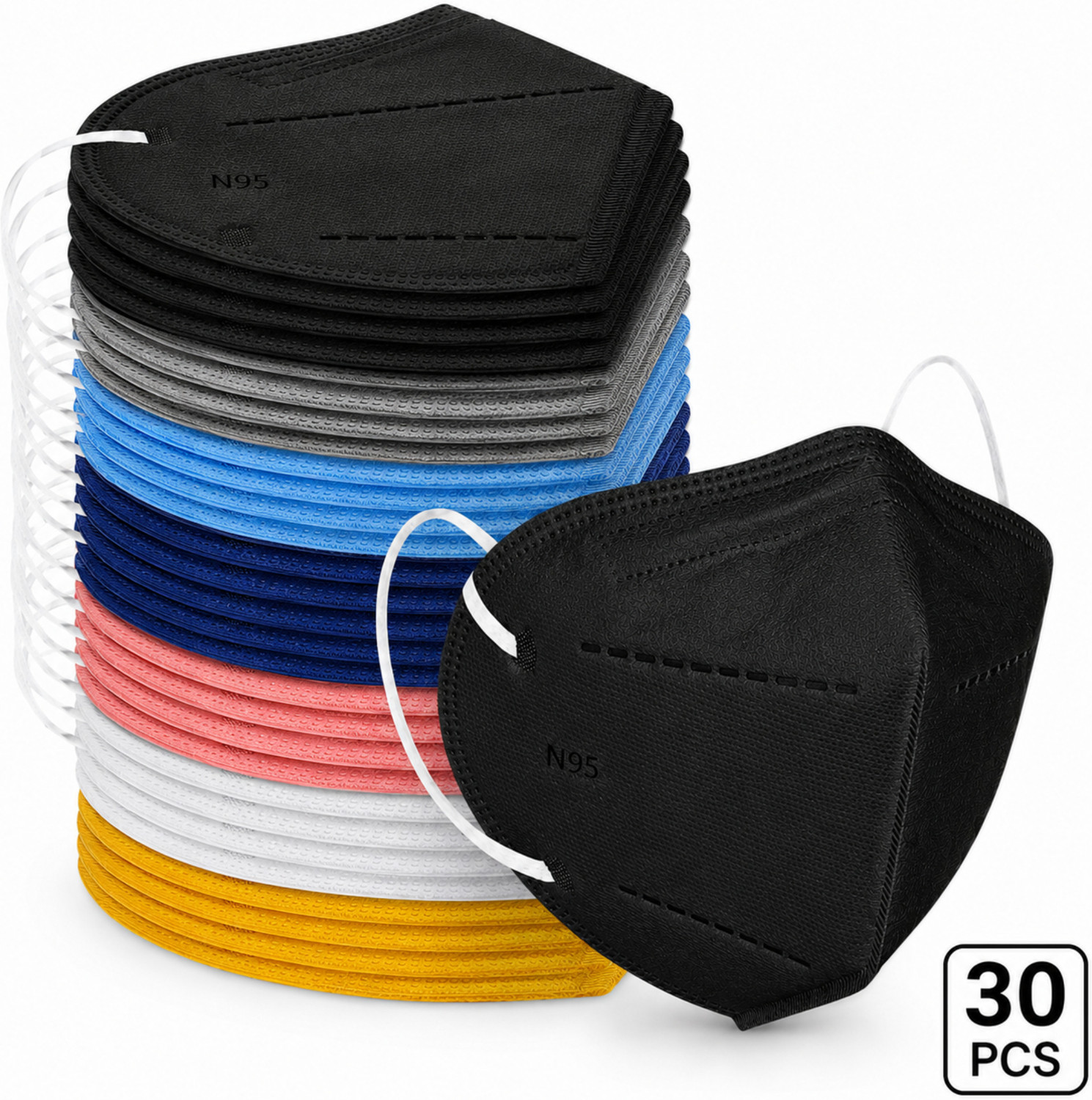 Image of The Divine Exports N95 Face Mask for Dust, Pollution & Daily Protection N95 Mask Multicolor Reusable, Washable