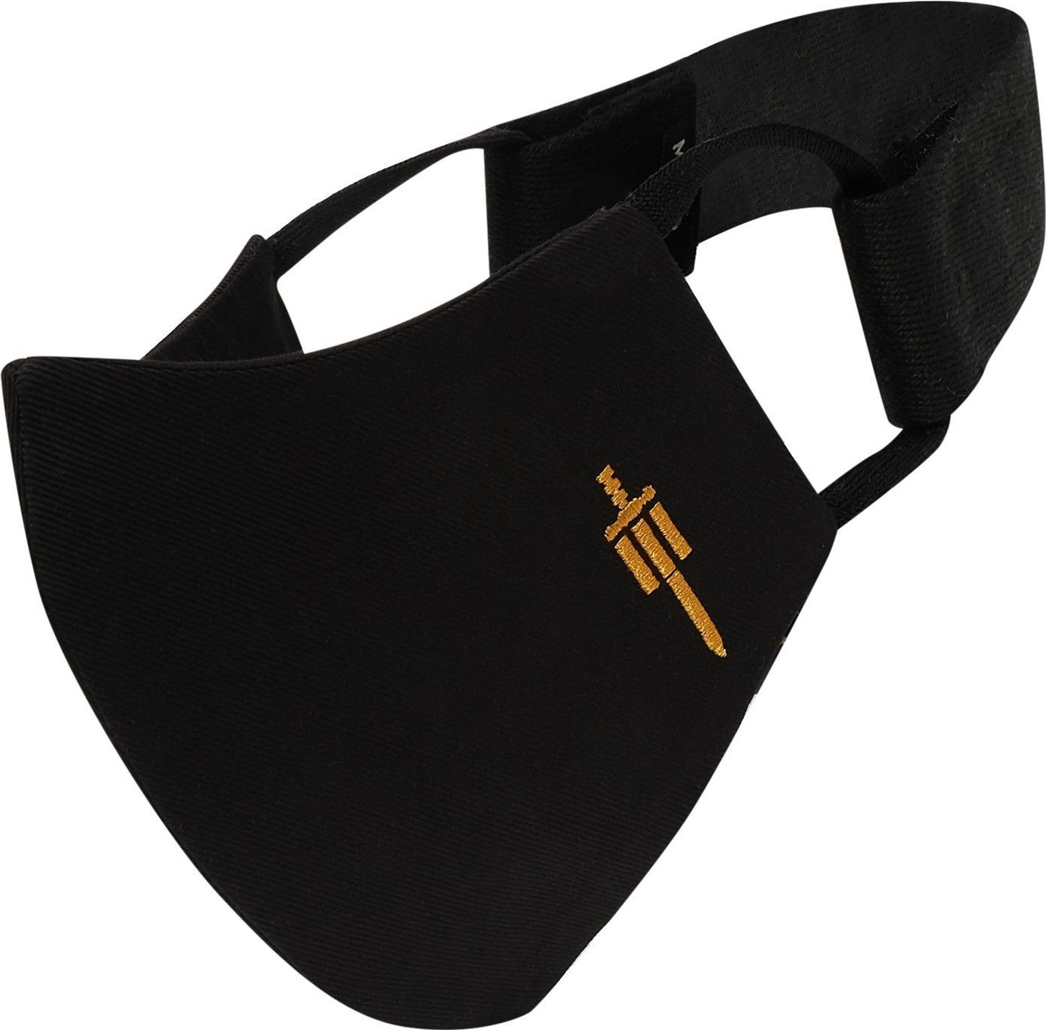 Image of MASQ Anti-Pollution Anti-Bacterial BFE>99% 4 Layer Protective Face Mask for Man Swords Combo Large 02 Reusable, Washable Cloth Mask (Black, Green, L, Pack of 2, 4 Ply)
