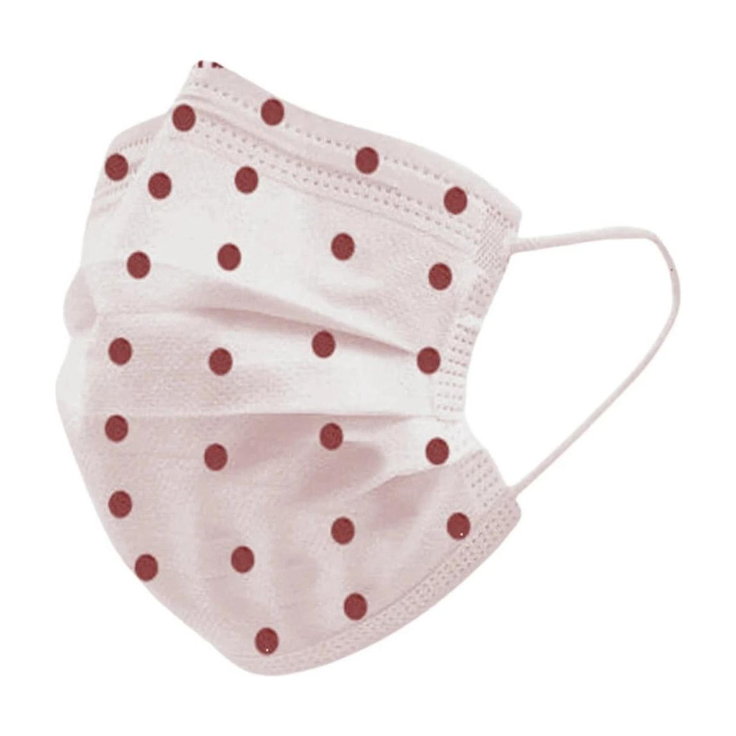 Image of 7SHIELD 7Shield Red Dot 3 Ply Surgical Mask | Soft, Breathable & Protective 100red dotprint Non-Washable, Non-Reusable, Water Resistant Surgical Mask