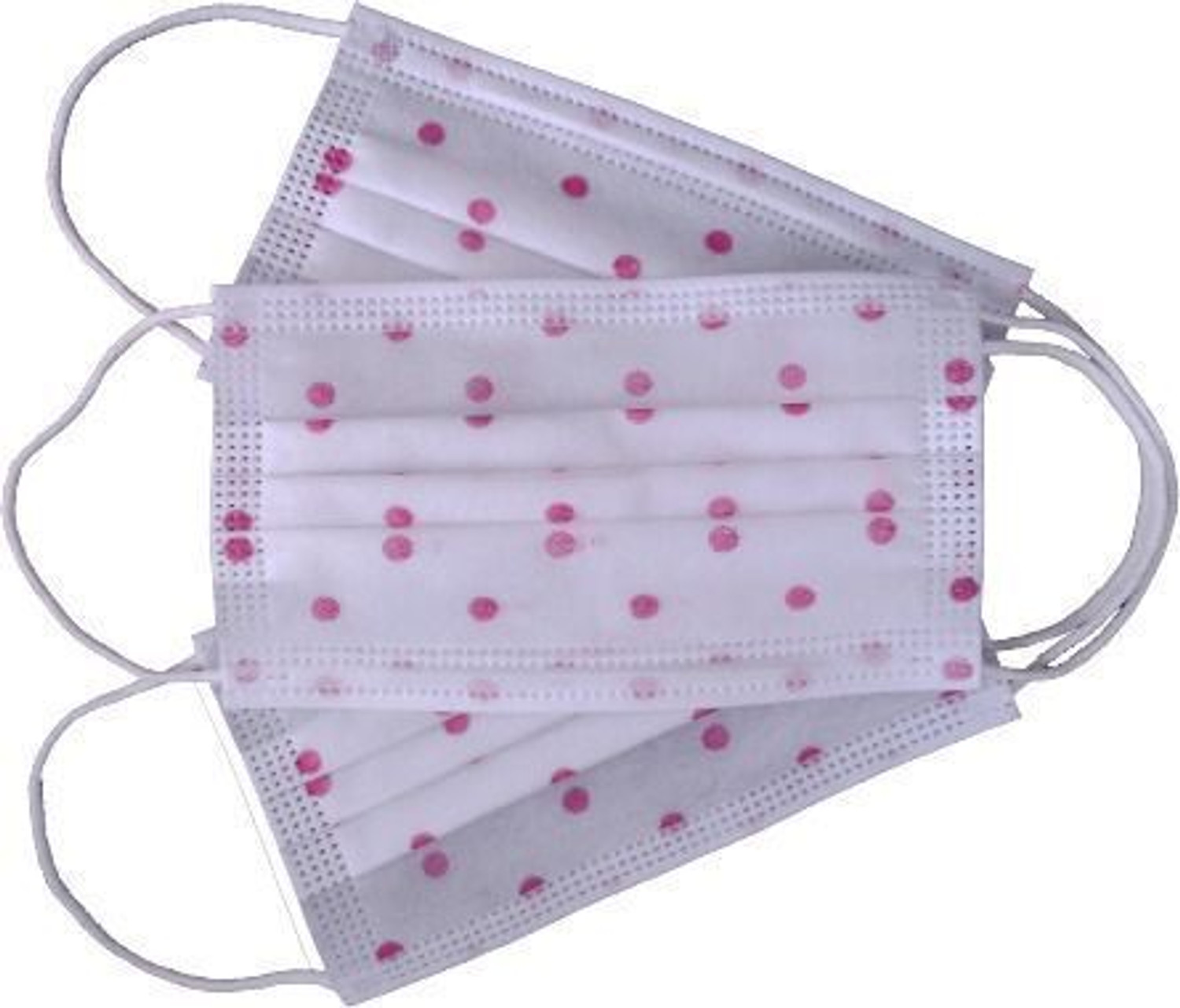Image of 7SHIELD 7Shield Red Dot 3 Ply Surgical Mask | Soft, Breathable & Protective 100red dotprint Non-Washable, Non-Reusable, Water Resistant Surgical Mask