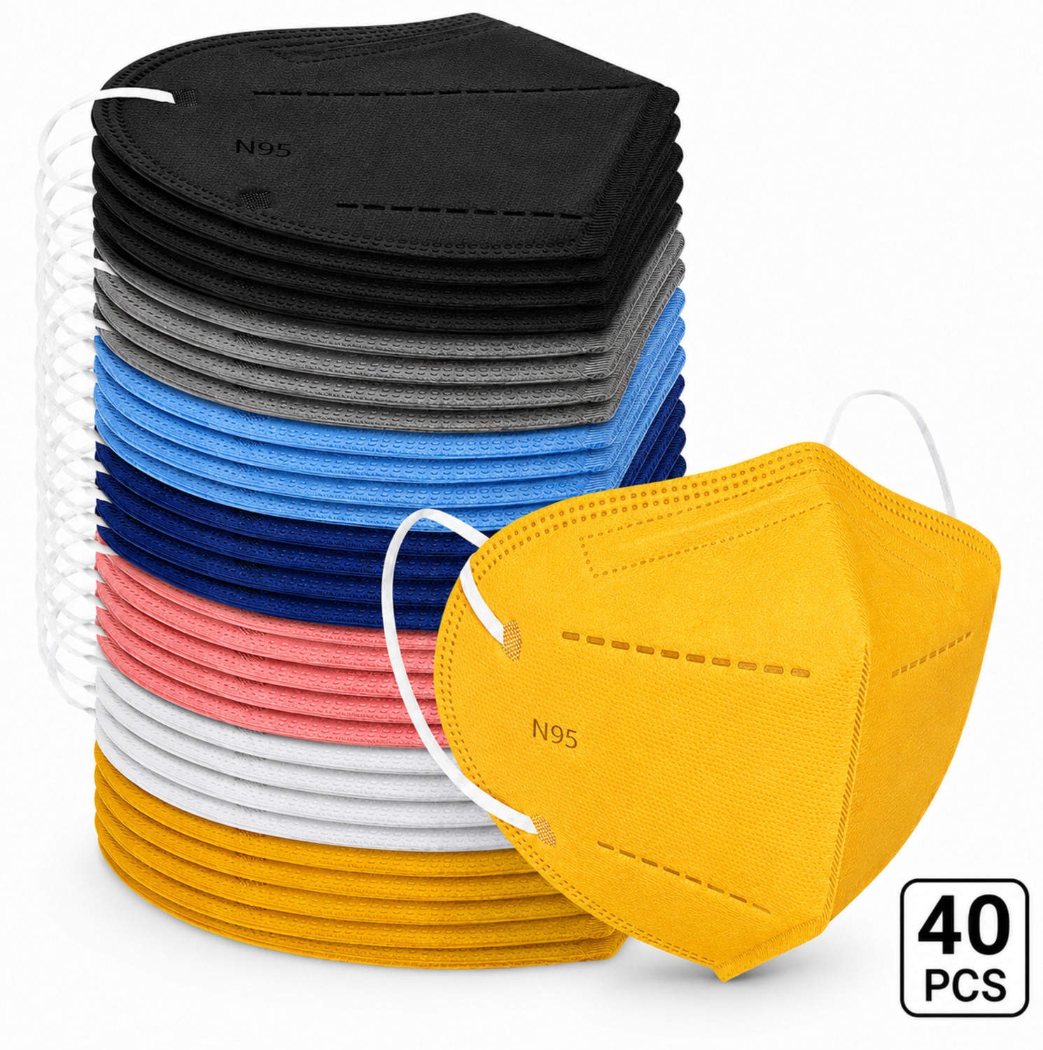 Image of The Divine Exports N95 Face Mask for Dust, Pollution & Daily Protection N95 Mask Multicolor Reusable, Washable