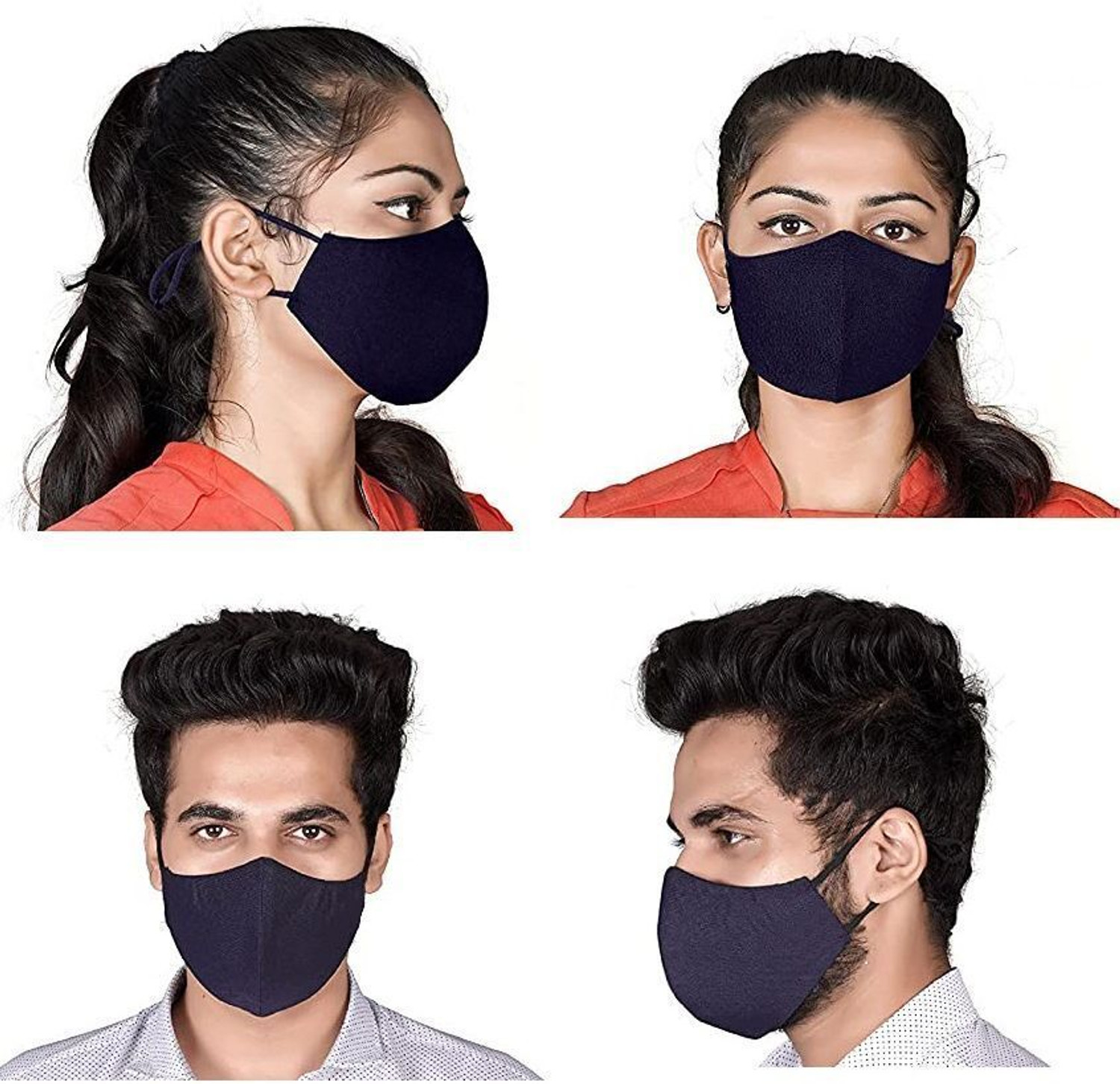 Image of Corosafe 6 Pcs Cloth Mask for Men & Women Washable, Reusable Cloth Mask With Melt Blown Fabric Layer