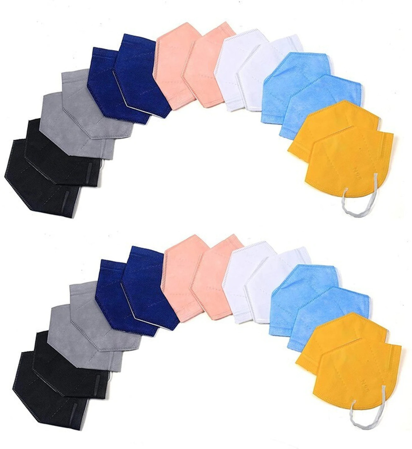 Image of The Divine Exports N95 Face Mask for Dust, Pollution & Daily Protection N95 50pcs Reusable, Washable