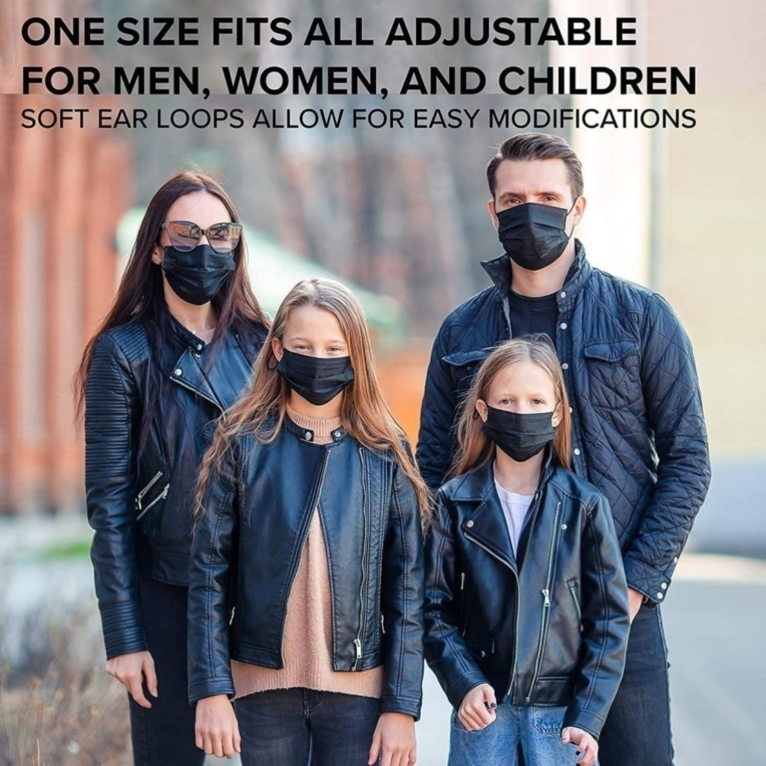 Image of KGKR Blue + Black -100 Pcs Reusable, Water Resistant Surgical Mask With Melt Blown Fabric Layer