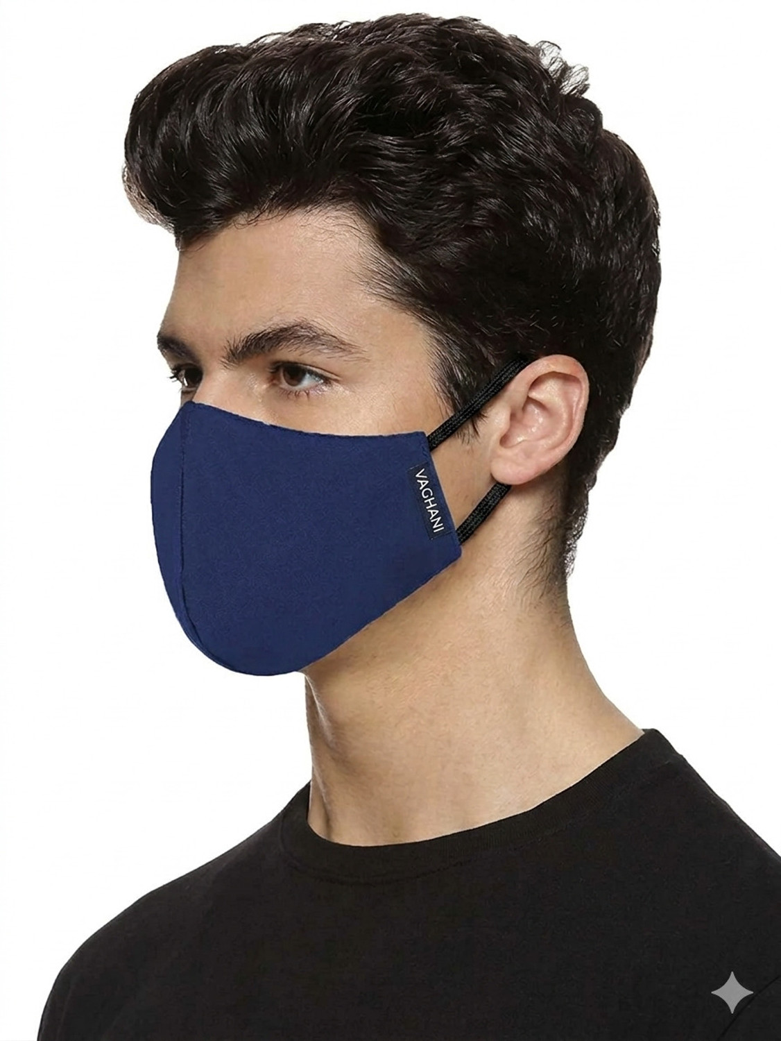 Image of Vaghani 3 Layer Anti Pollution Primium Mask 3 Layer Anti Pollution Mask 12 Pcs Super Breathable Cloth Cotton Primium Mask Reusable, Washable Cloth Mask With Melt Blown Fabric Layer