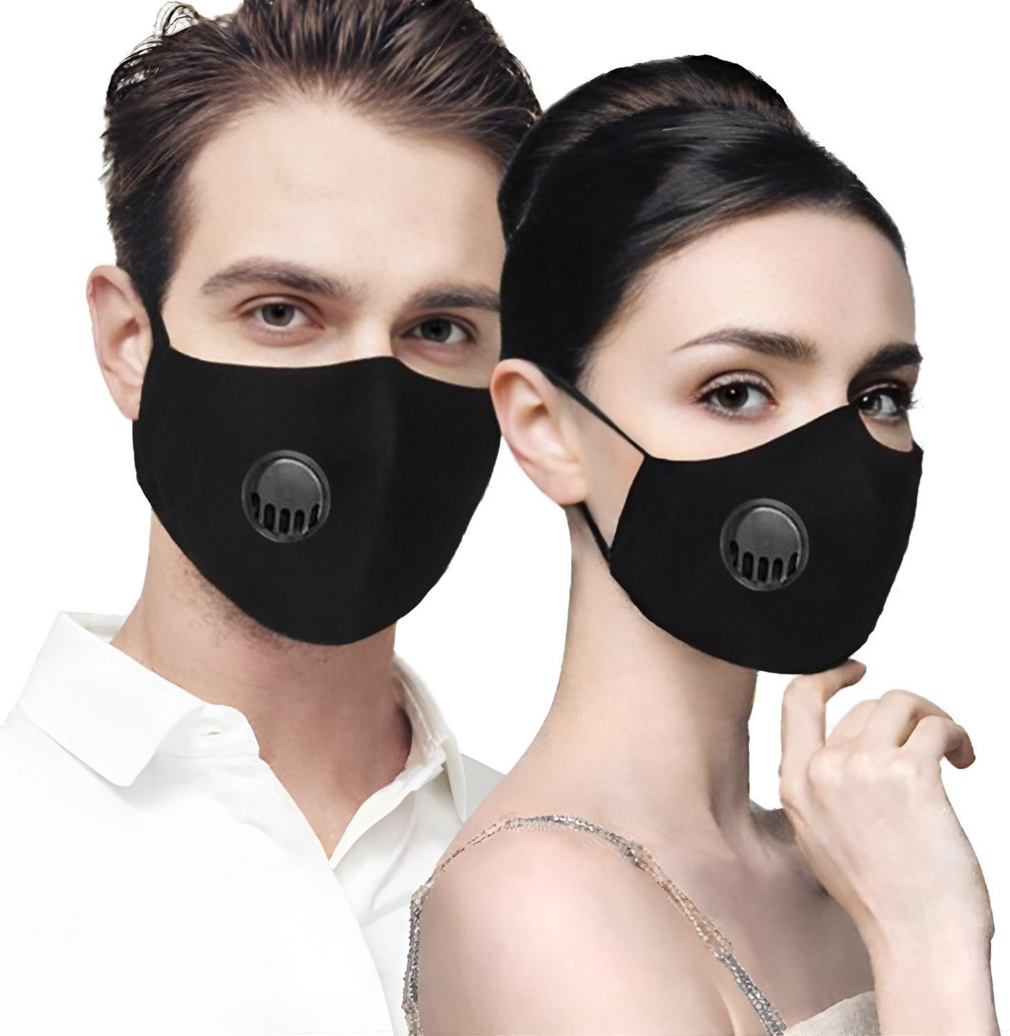 Image of QUARANT N99 Anti-Pollution Cloth Mask with 5 Carbon PM 2.5 Filters & 5 Nose Foam Strips N 99 Reusable Cloth Mask With Melt Blown Fabric Layer