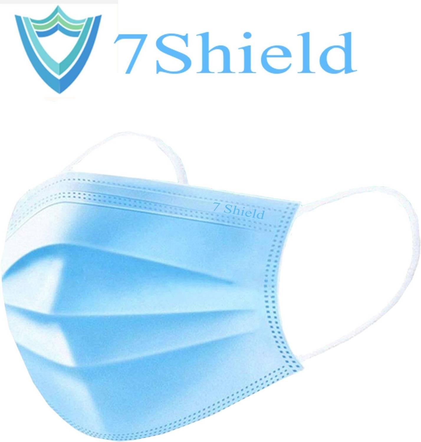7SHIELD 3 ply surgical mask disposable 3 Ply Pharmaceutical Breathable Surgical Pollution Face Mask Respirator with 3 Layer Surgical Mask