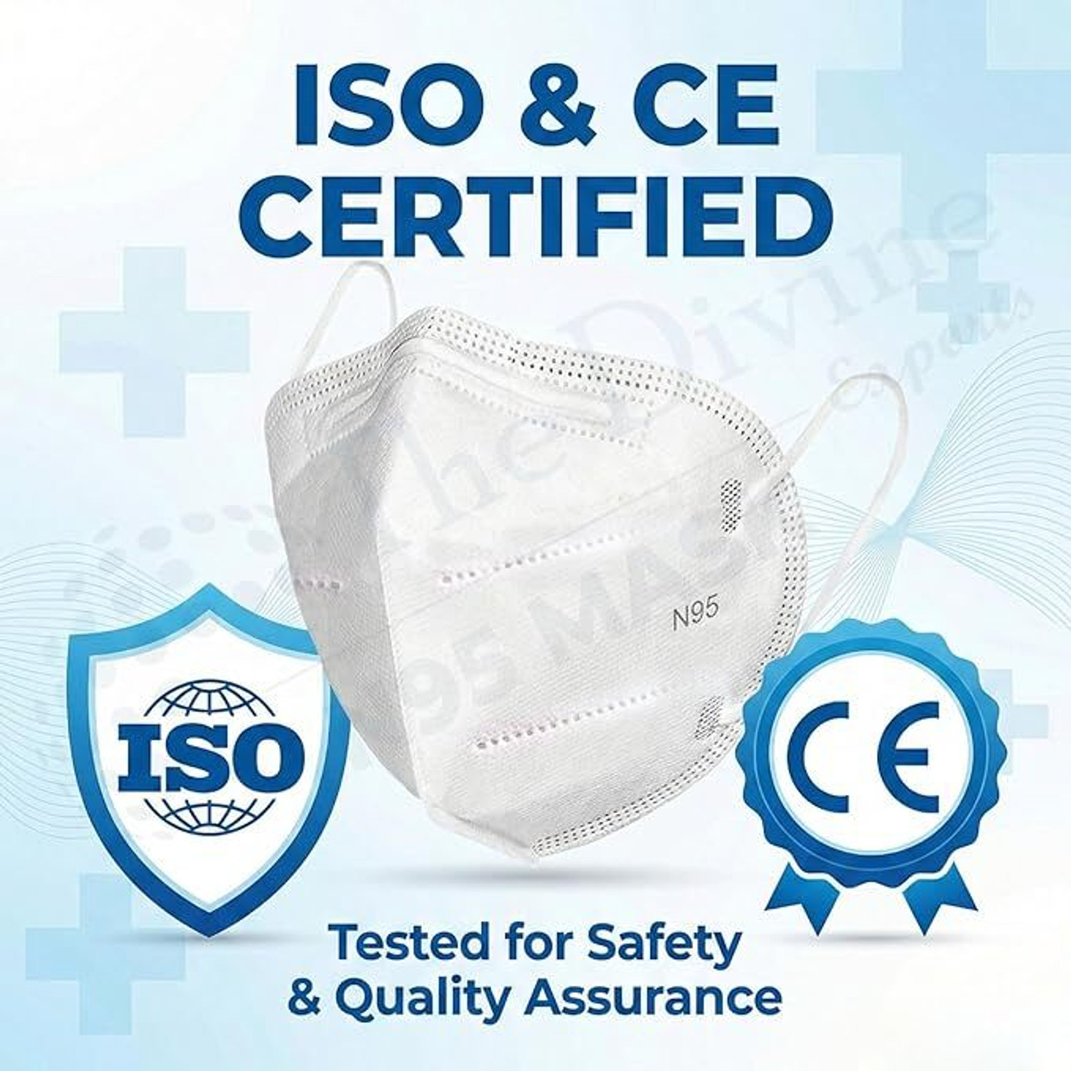 Image of The Divine Exports N95 Mask N95 white var10 Reusable, Washable