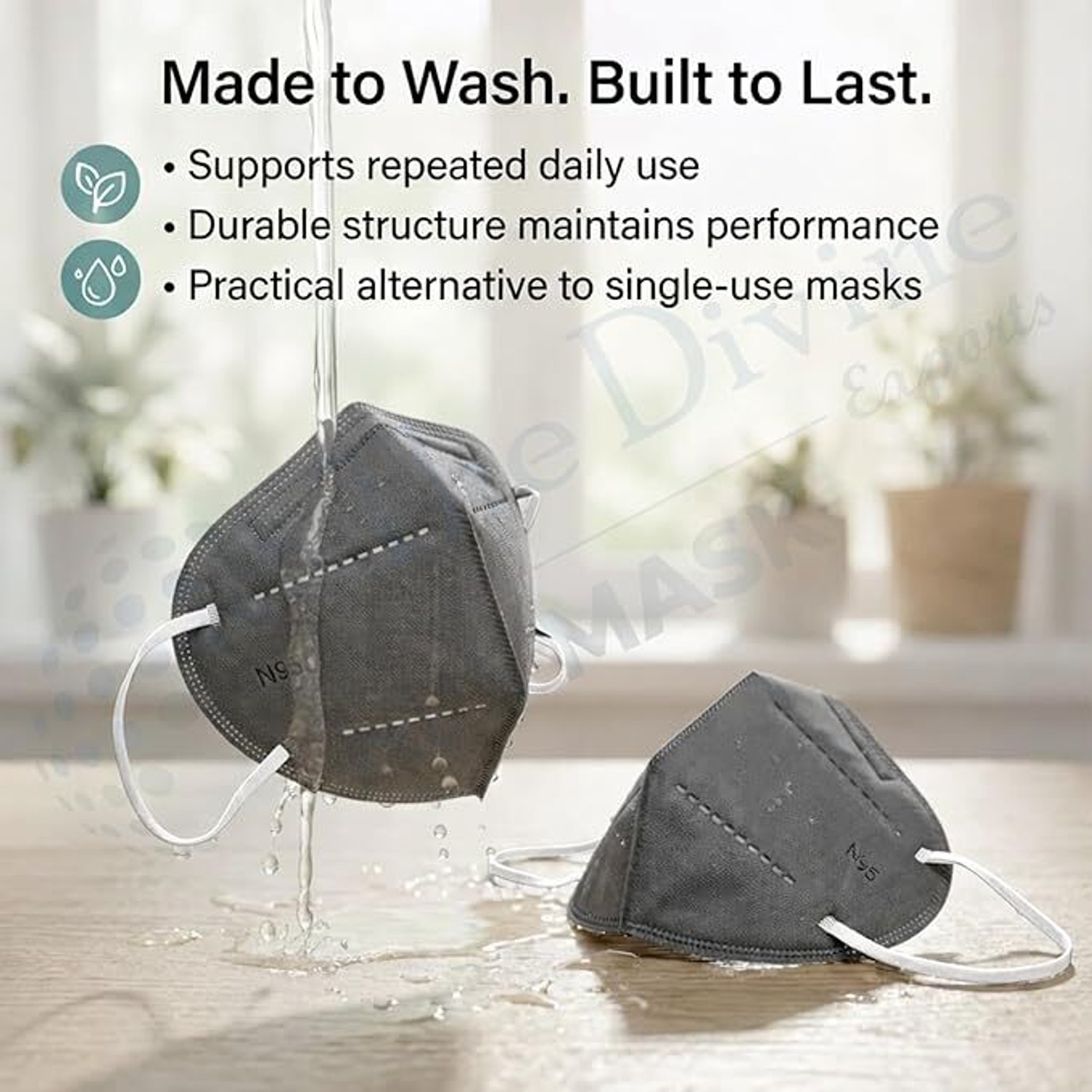 Image of The Divine Exports N95 Grey var25 Reusable, Washable
