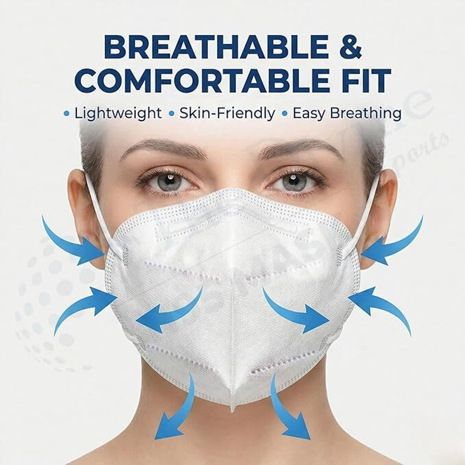 Image of The Divine Exports N95 Mask N95 white var10 Reusable, Washable