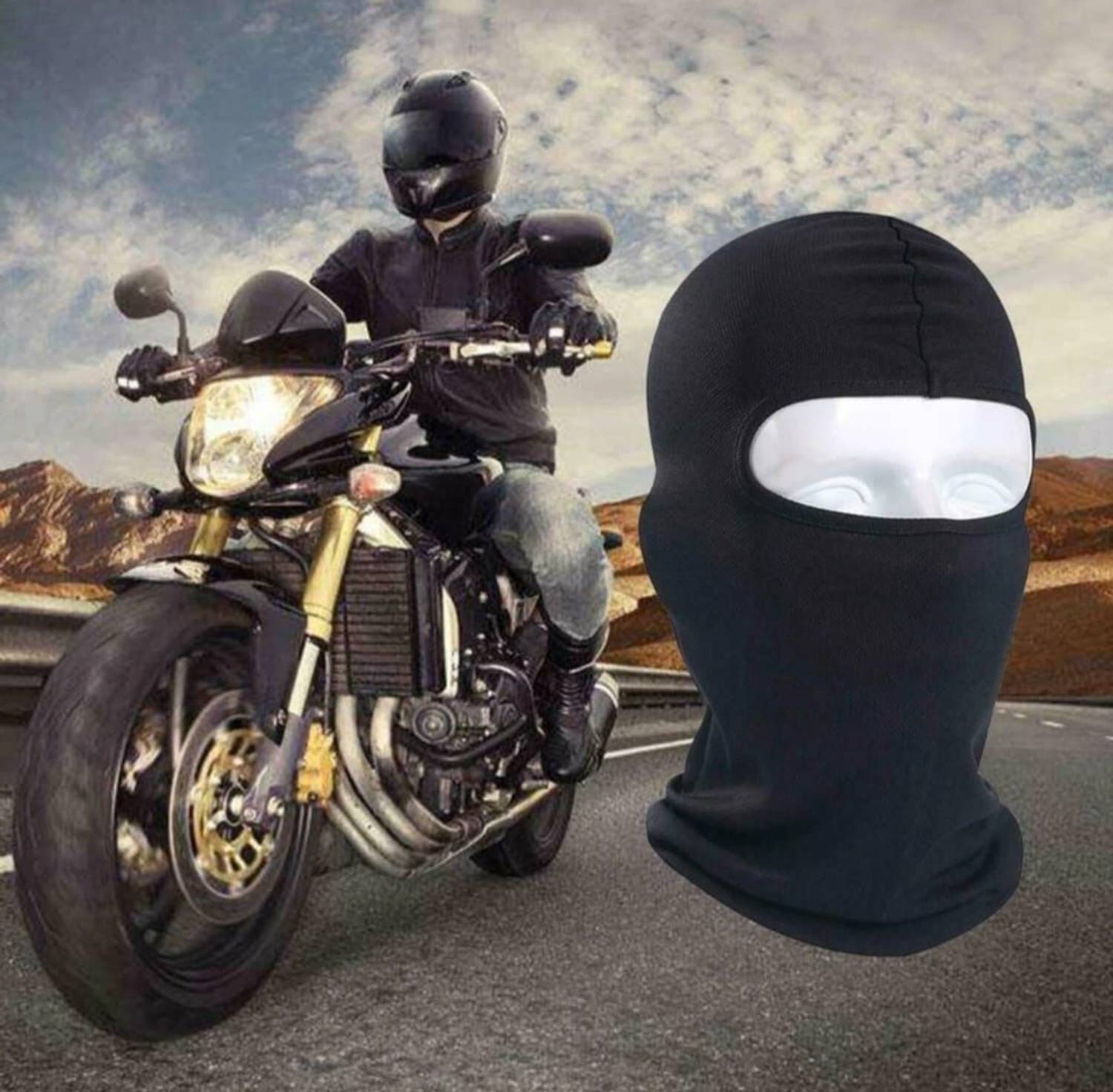 The embryonix Bike Rider Mask Black Pack of 1 - Image 4