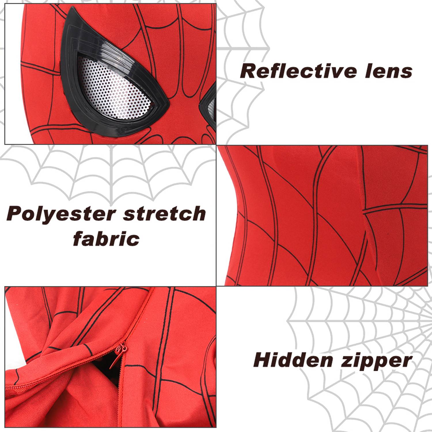 PROBEROS 3D Superhero Mask with Blinking Eyes - Image 5
