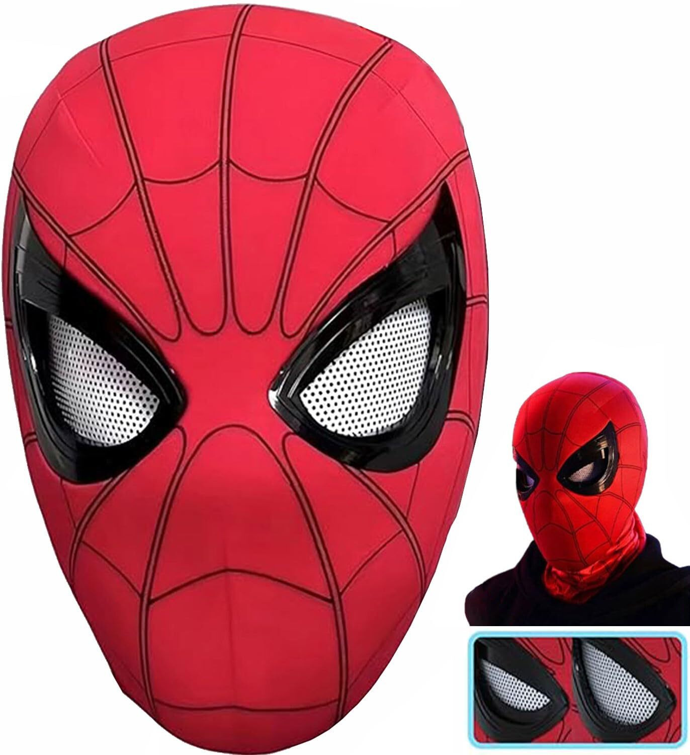 Image of Wengonvila Kids Spider-Style Superhero Mask with Blinking Eyes - Fun Costume Gift Party Mask