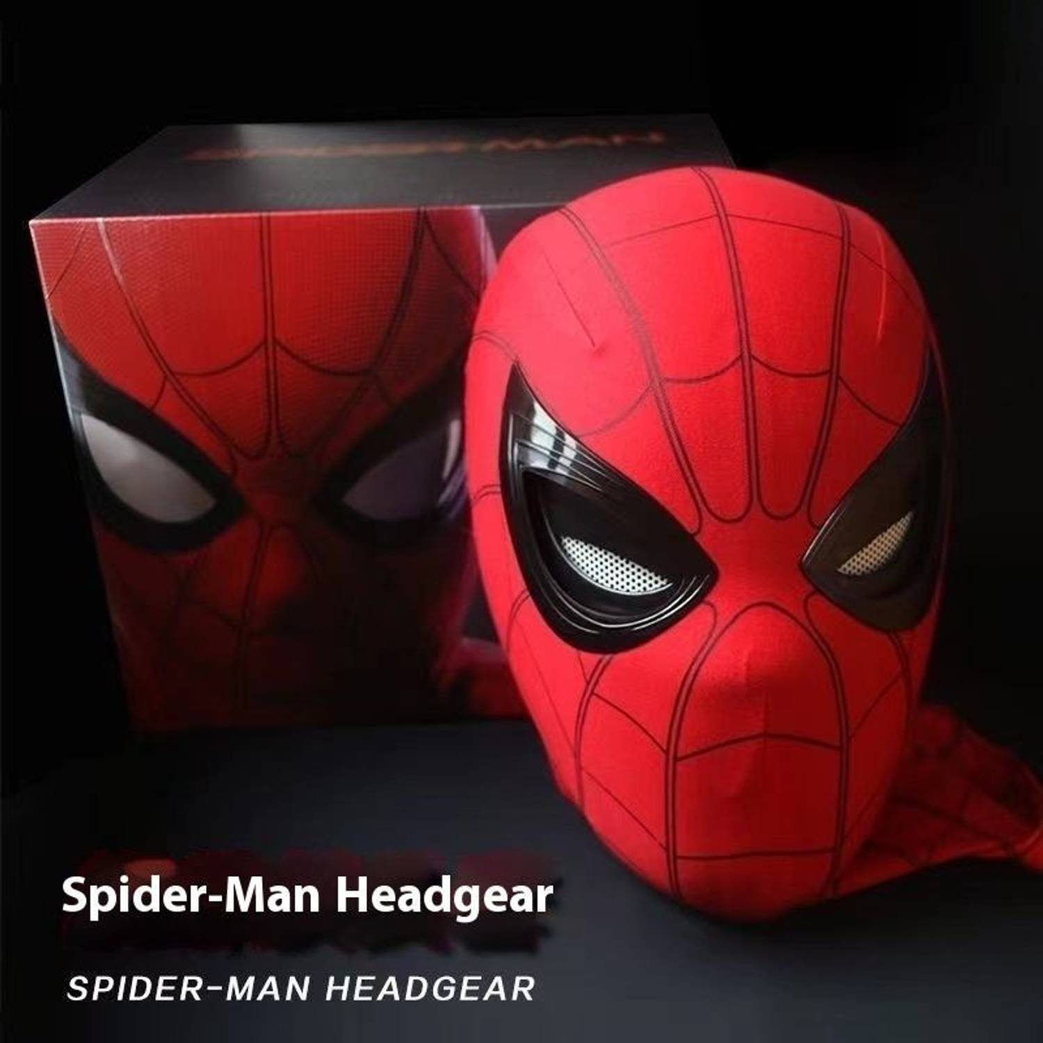 Wengonvila Kids Spider-Style Superhero Mask with Blinking Eyes