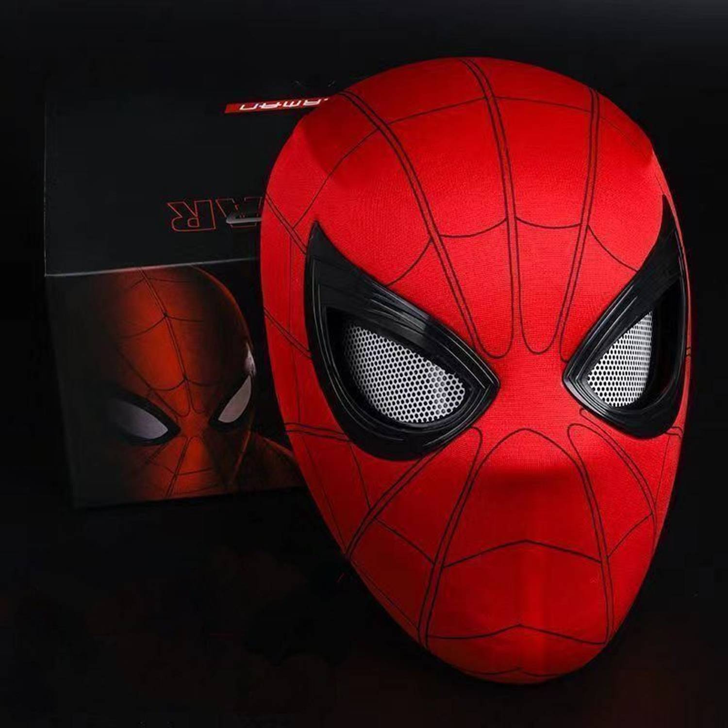 Wengonvila Spider Hero Full Face Mask with Eye Blinking
