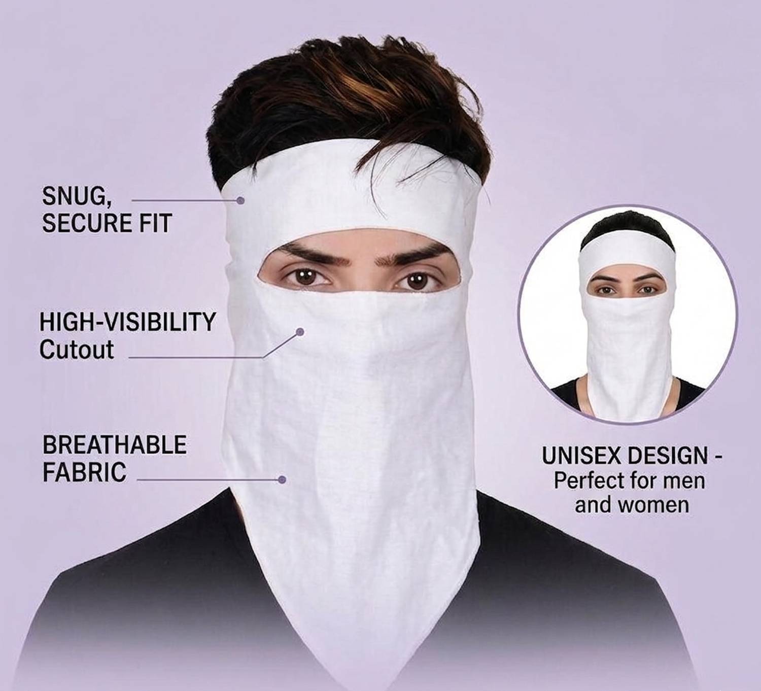 Humble Cotton Handkerchief Face Mask for Bike Riding - Image 2