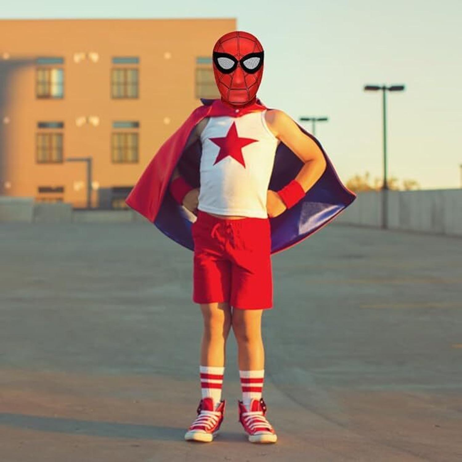 Image of SHOPOGENIX Superhero Spider Costume Mask with Moving Eyes,Stretchable Costume Mask Party Mask