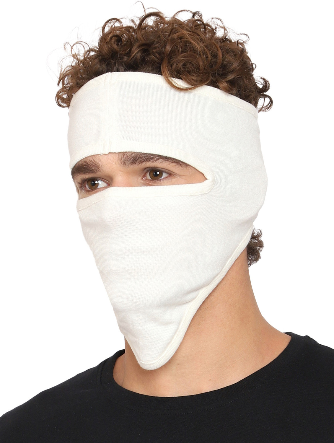 Image of Gajraj Blue, White Bike Face Mask for Men & Women (Size: Free, Balaclava)