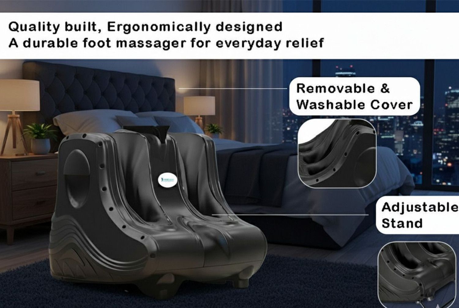 Image of SPINE JADEX Foot Massager Machine for Pain Relief Electric Foot Massager Massage Chair