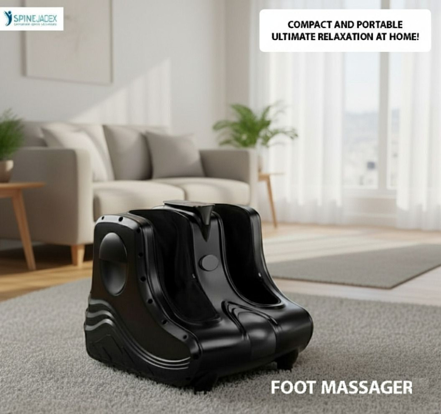 Image of SPINE JADEX Foot Massager Machine for Pain Relief Electric Foot Massager Massage Chair