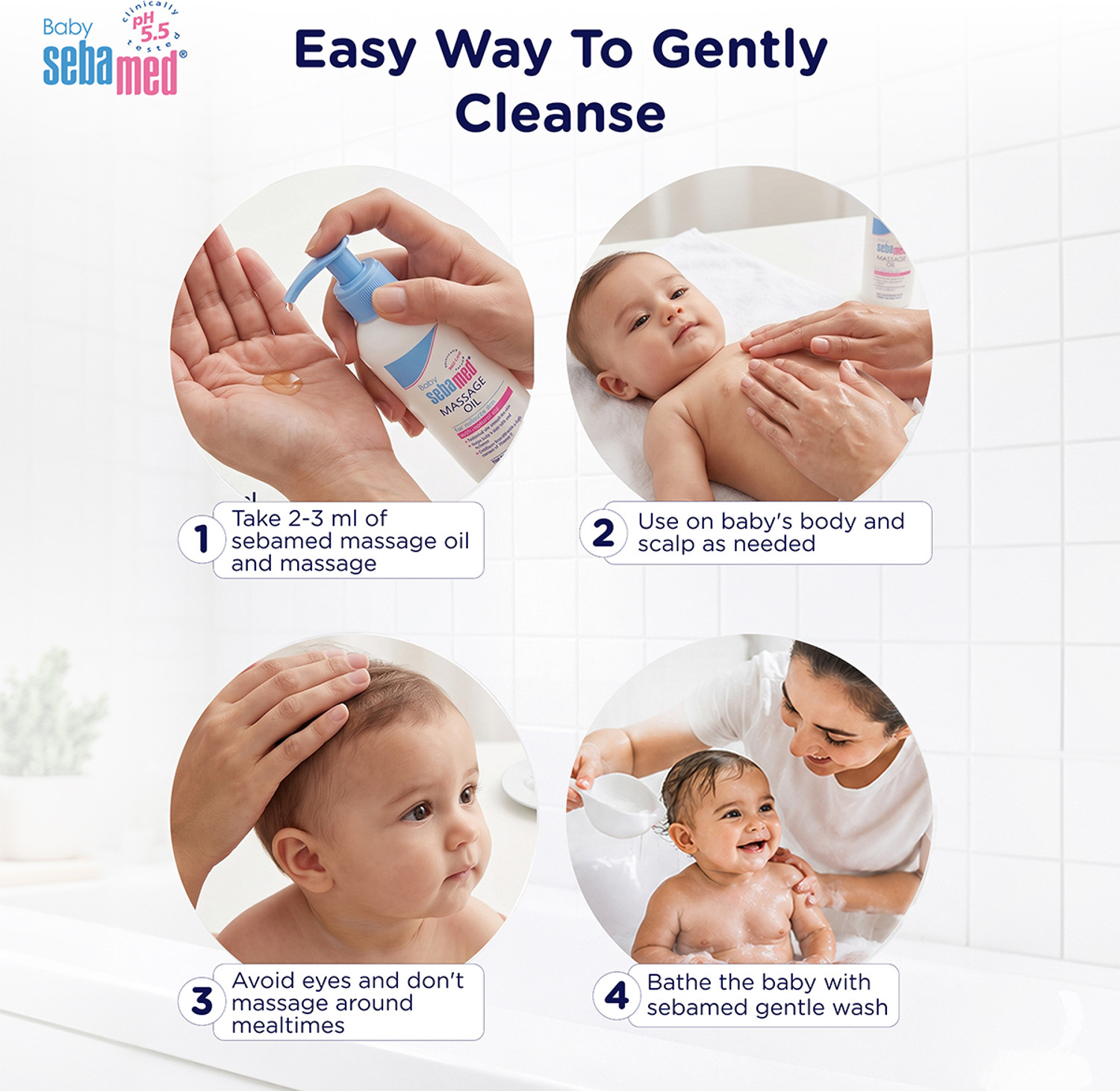 Image of Sebamed Baby Massage Oil| With Soya Oil|Non- greasy|Ideal for newborn